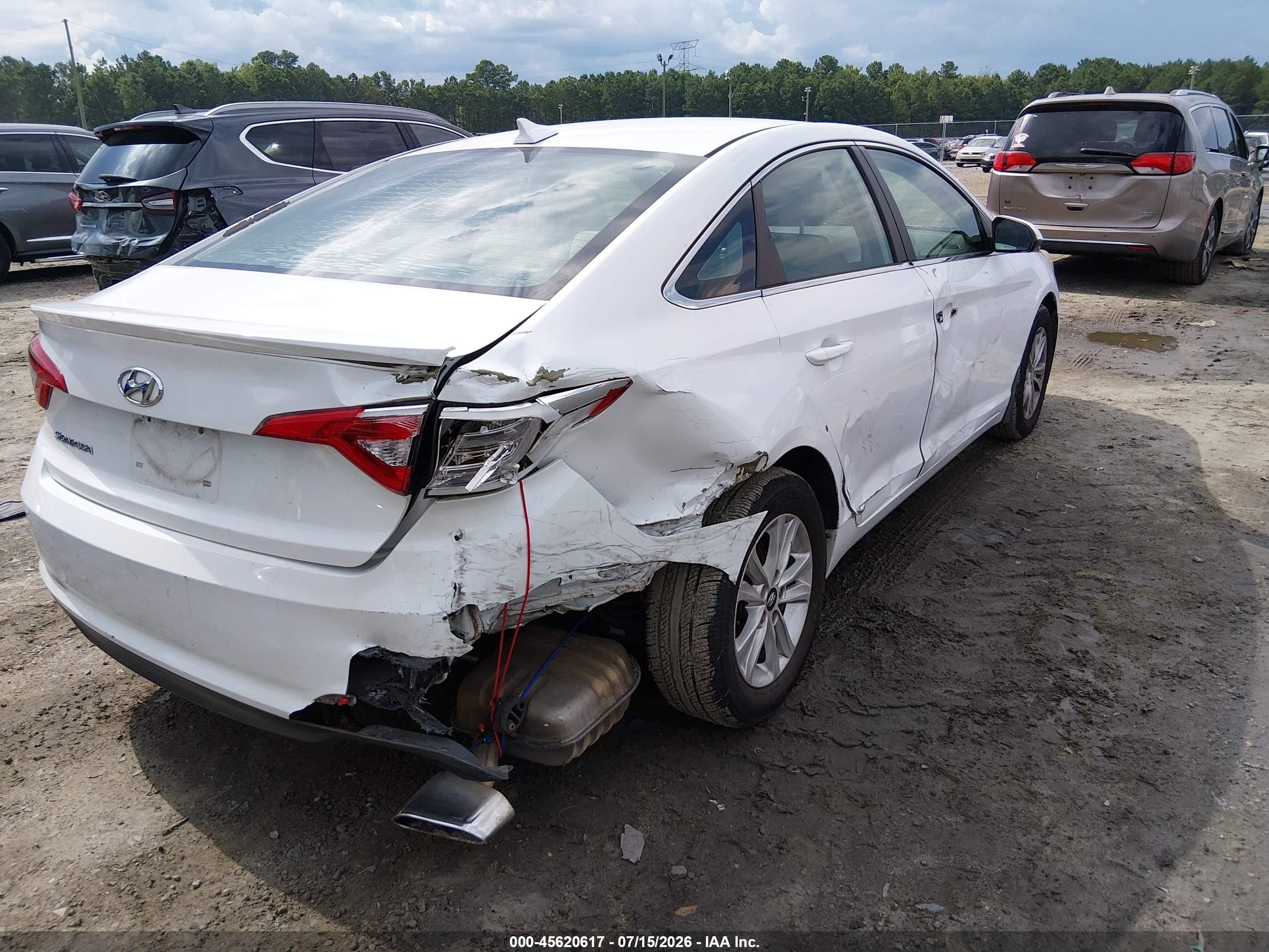 2015 Hyundai Sonata Se White vin: 5NPE24AF1FH201444