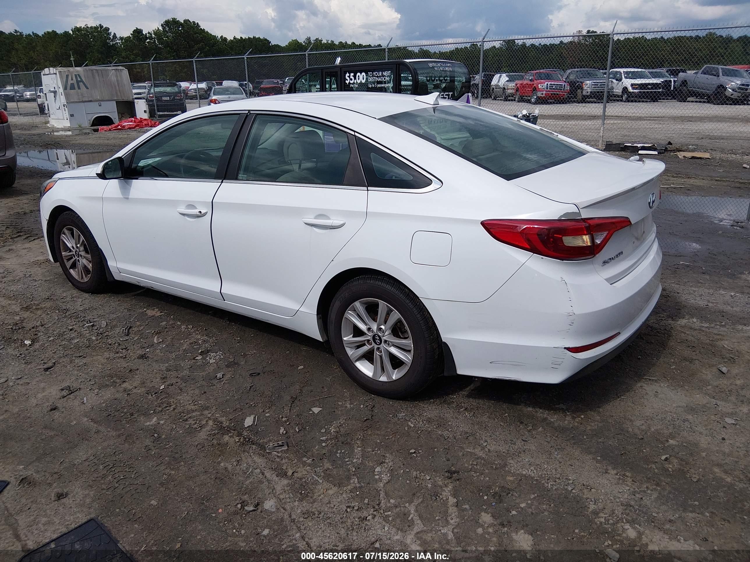 2015 Hyundai Sonata Se White vin: 5NPE24AF1FH201444