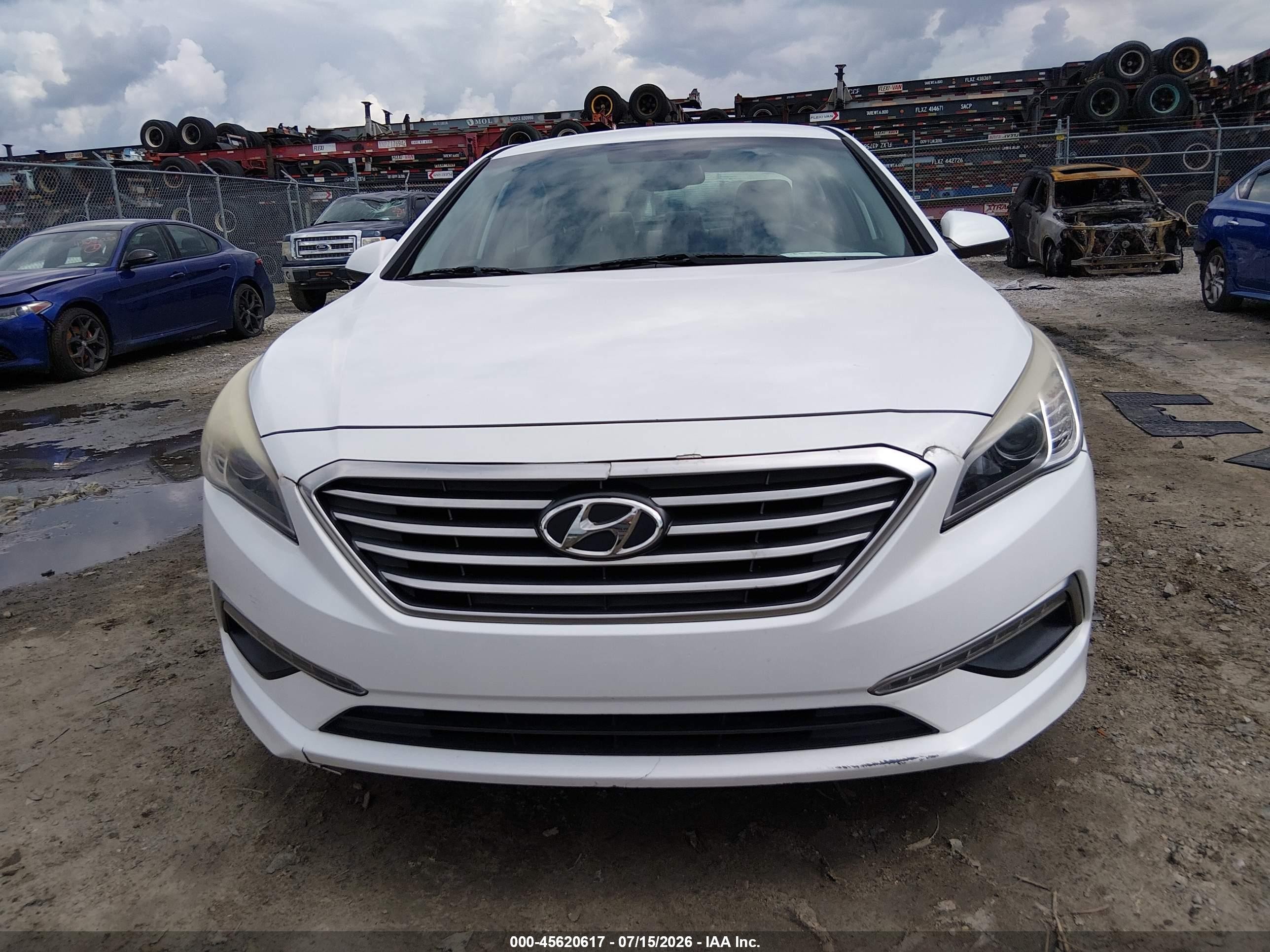 2015 Hyundai Sonata Se White vin: 5NPE24AF1FH201444