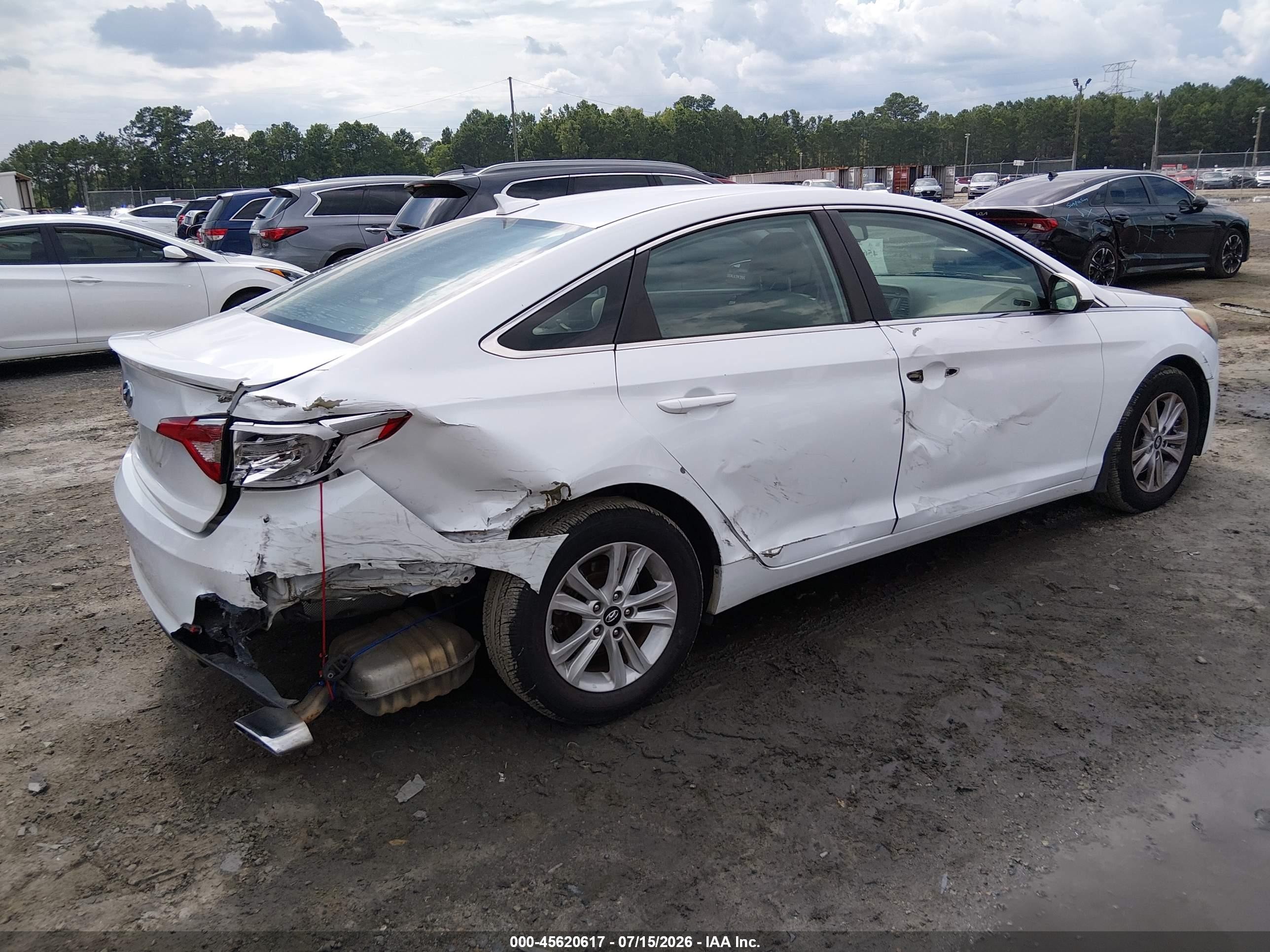 2015 Hyundai Sonata Se White vin: 5NPE24AF1FH201444