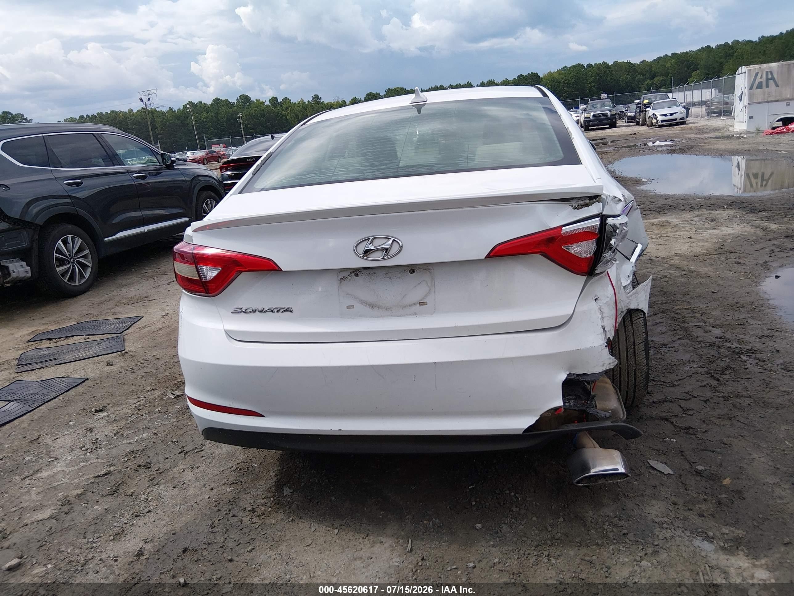 2015 Hyundai Sonata Se White vin: 5NPE24AF1FH201444