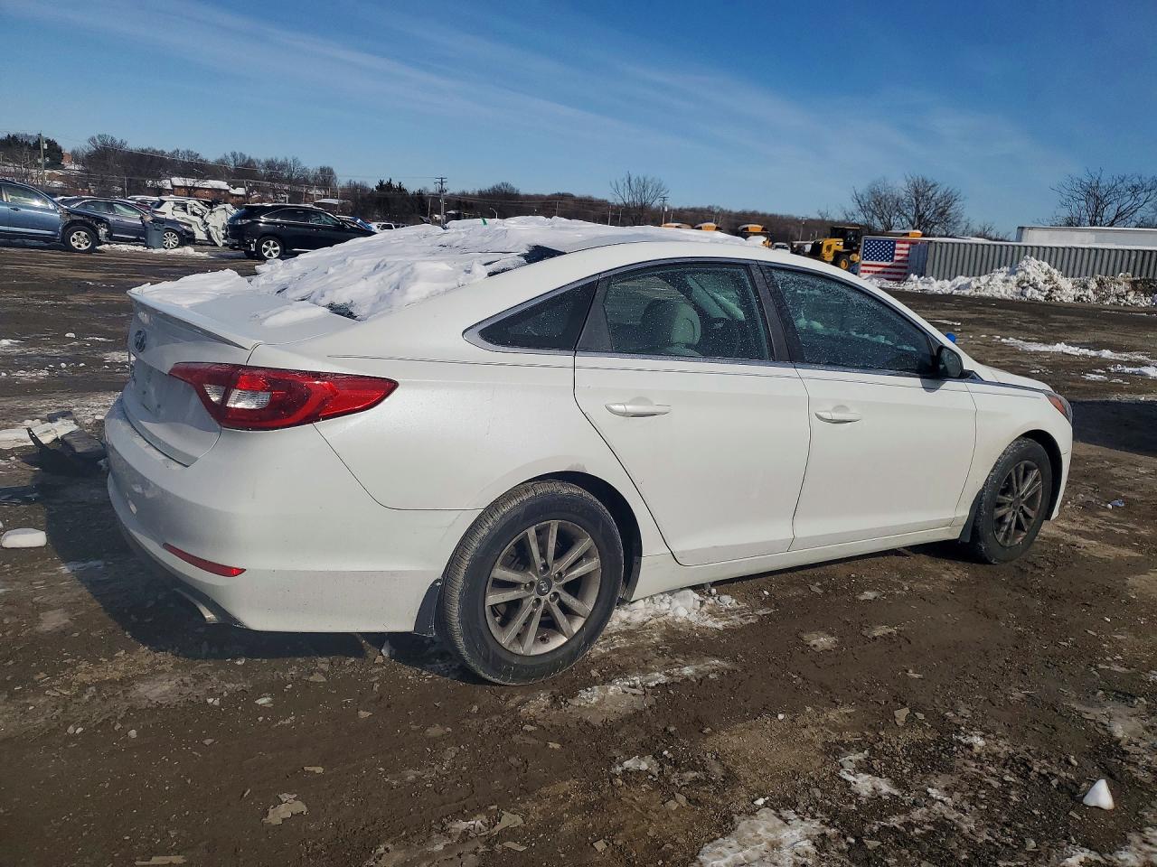 2015 Hyundai Sonata Se White vin: 5NPE24AF1FH201878