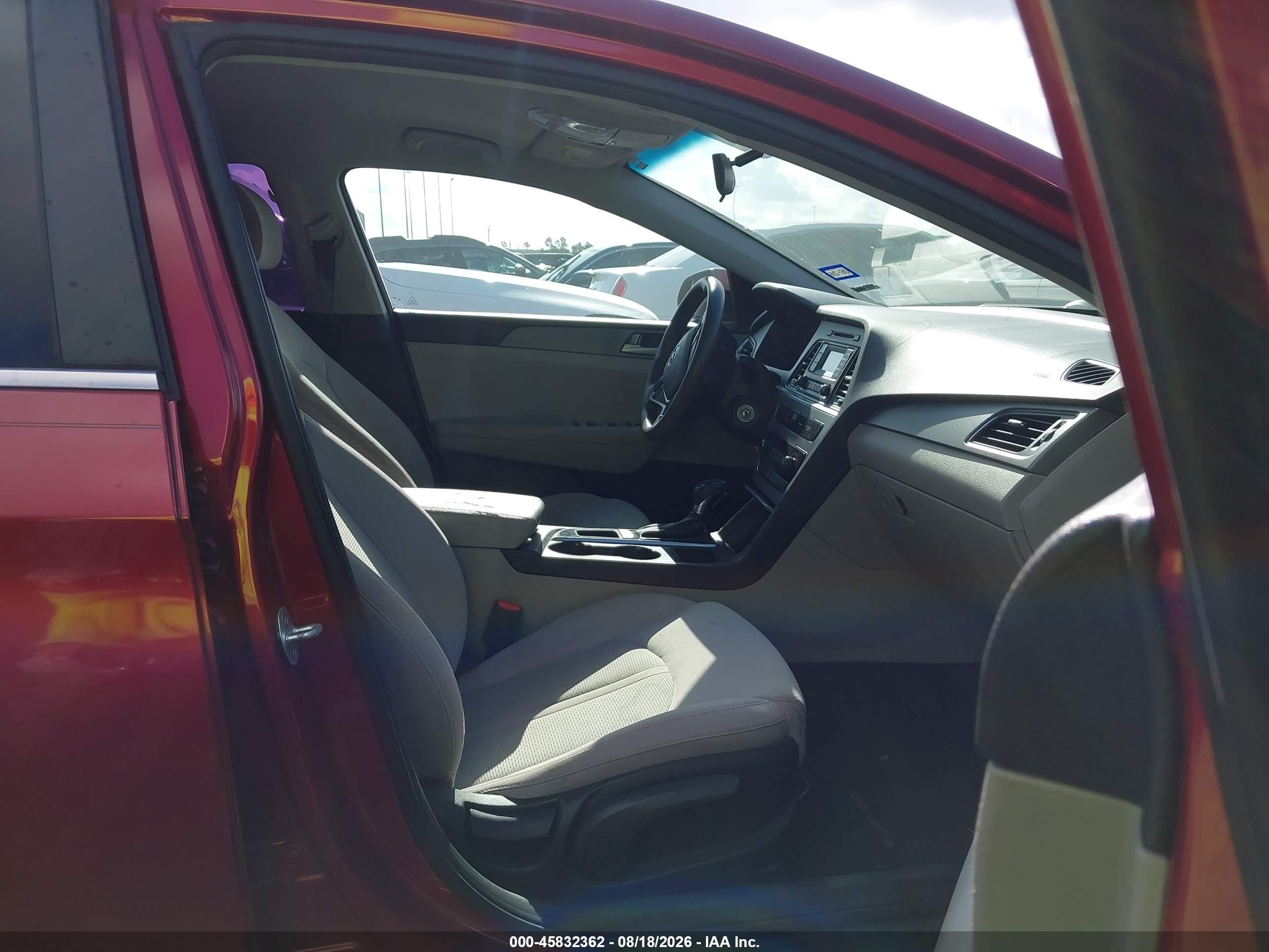 2015 Hyundai Sonata Se Red vin: 5NPE24AF1FH204117