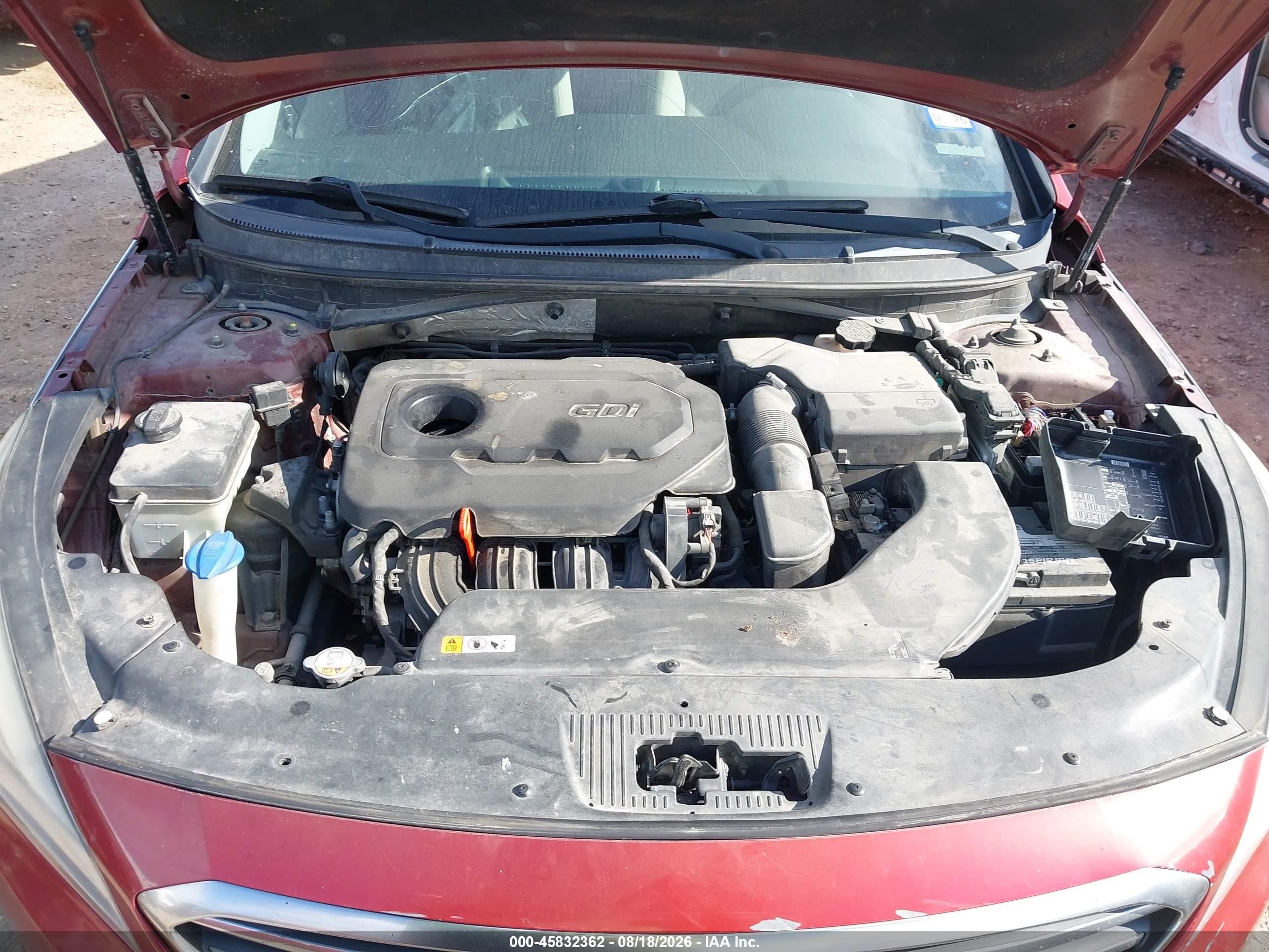 2015 Hyundai Sonata Se Red vin: 5NPE24AF1FH204117