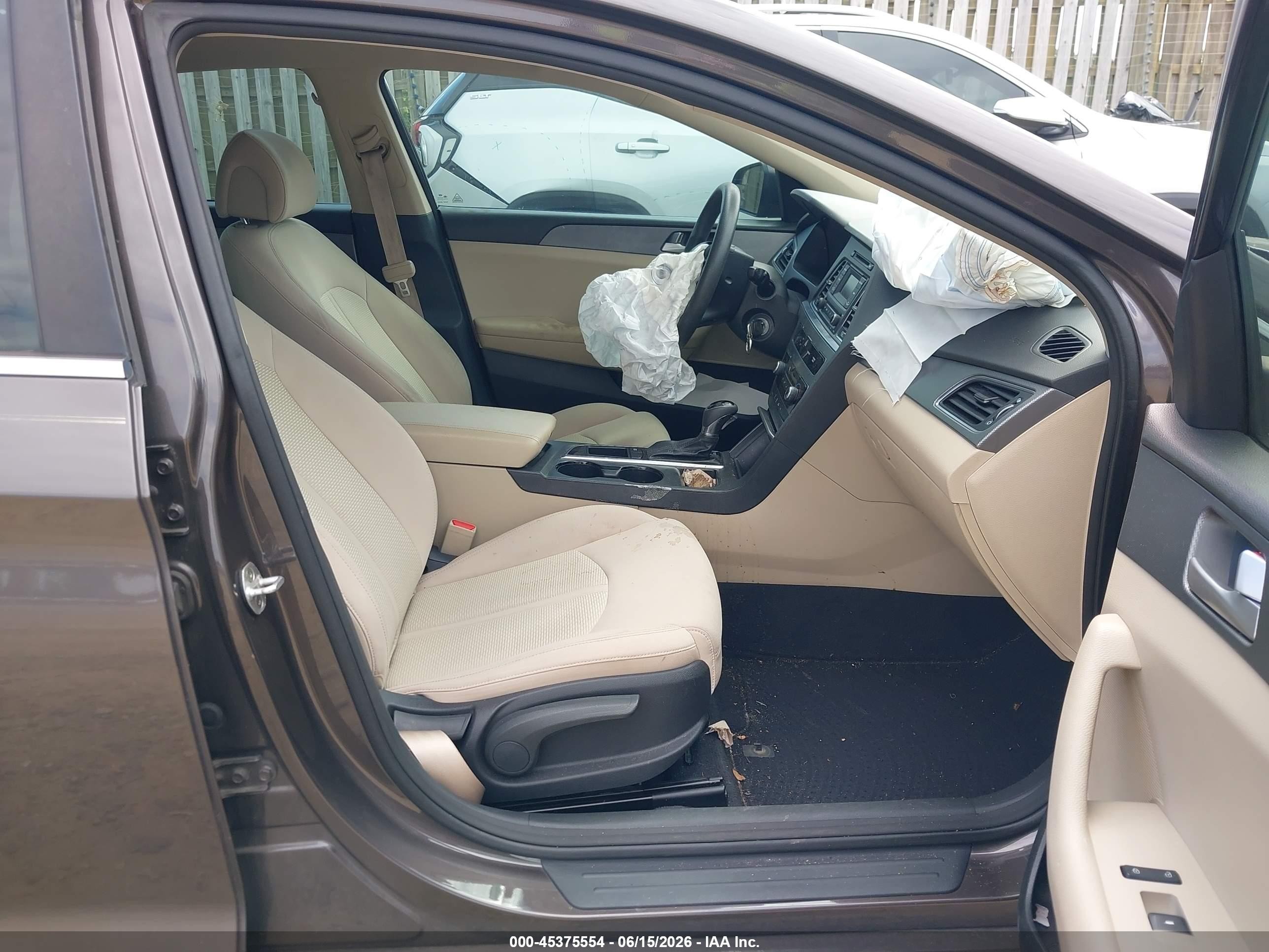 2015 Hyundai Sonata Se Brown vin: 5NPE24AF1FH207485
