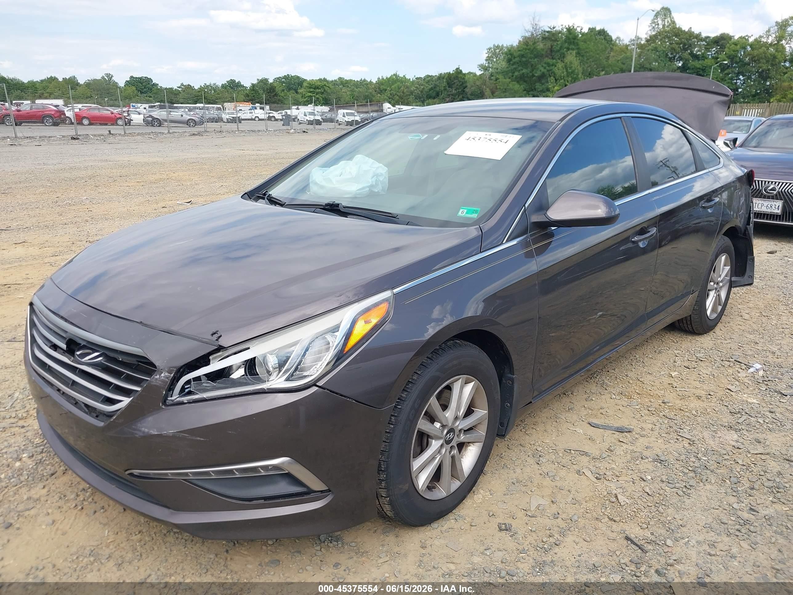 2015 Hyundai Sonata Se Brown vin: 5NPE24AF1FH207485