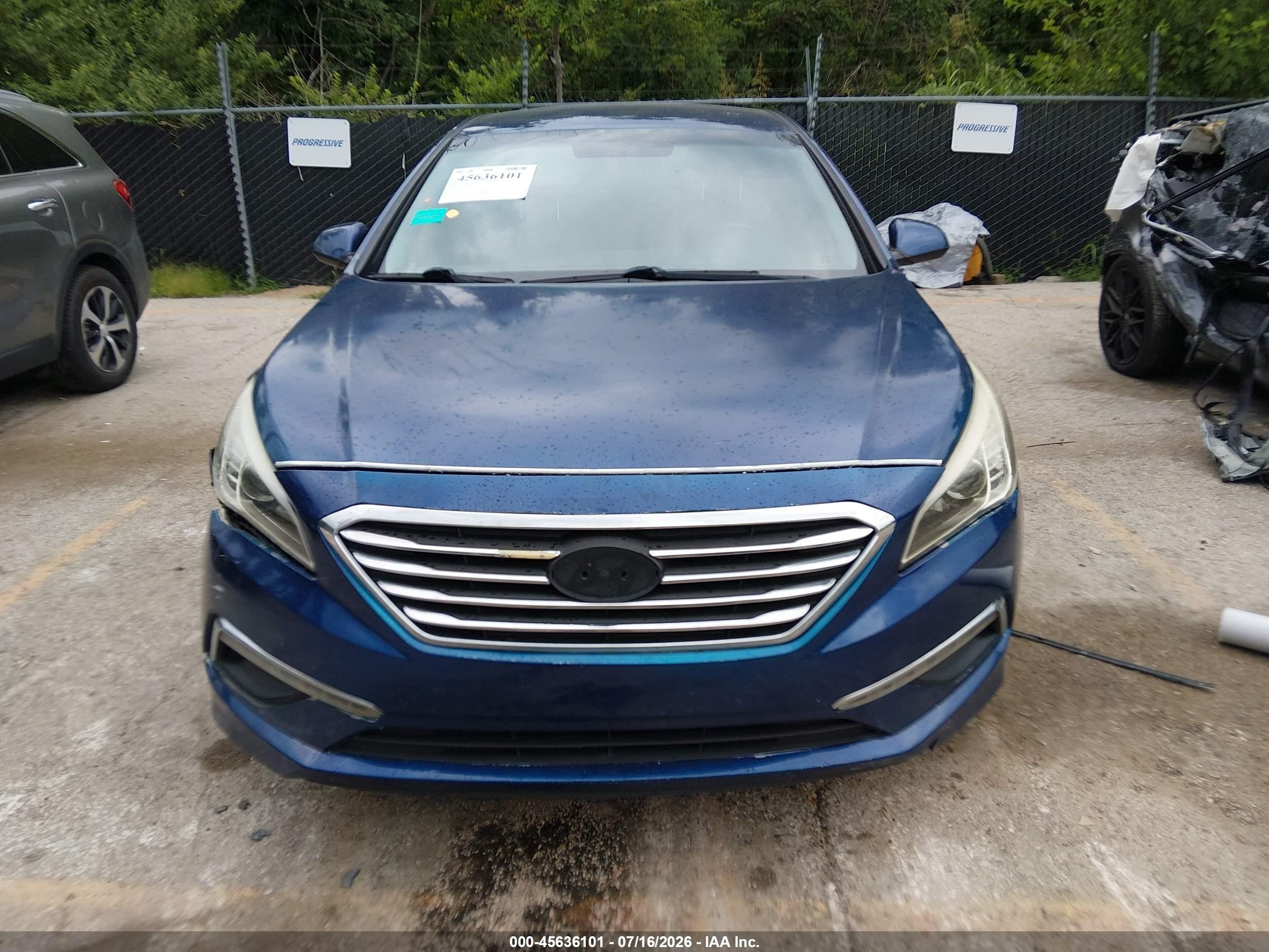 2015 Hyundai Sonata Se Blue vin: 5NPE24AF1FH208202