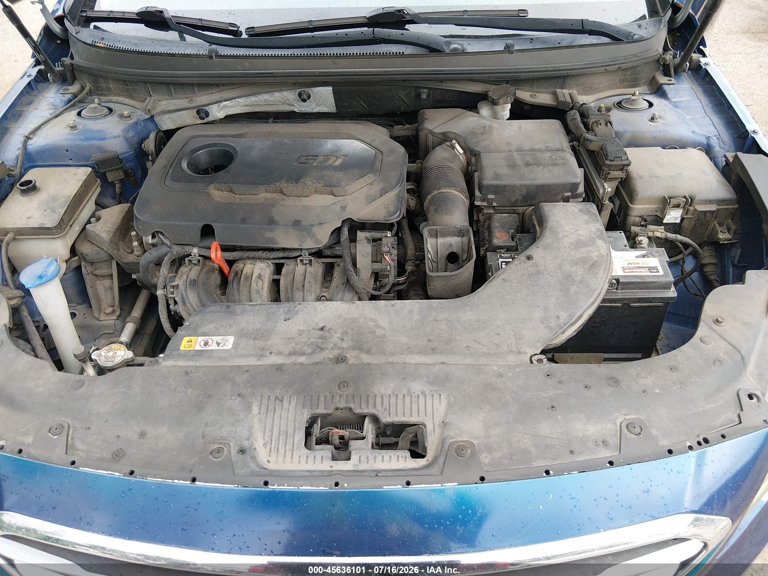 2015 Hyundai Sonata Se Blue vin: 5NPE24AF1FH208202