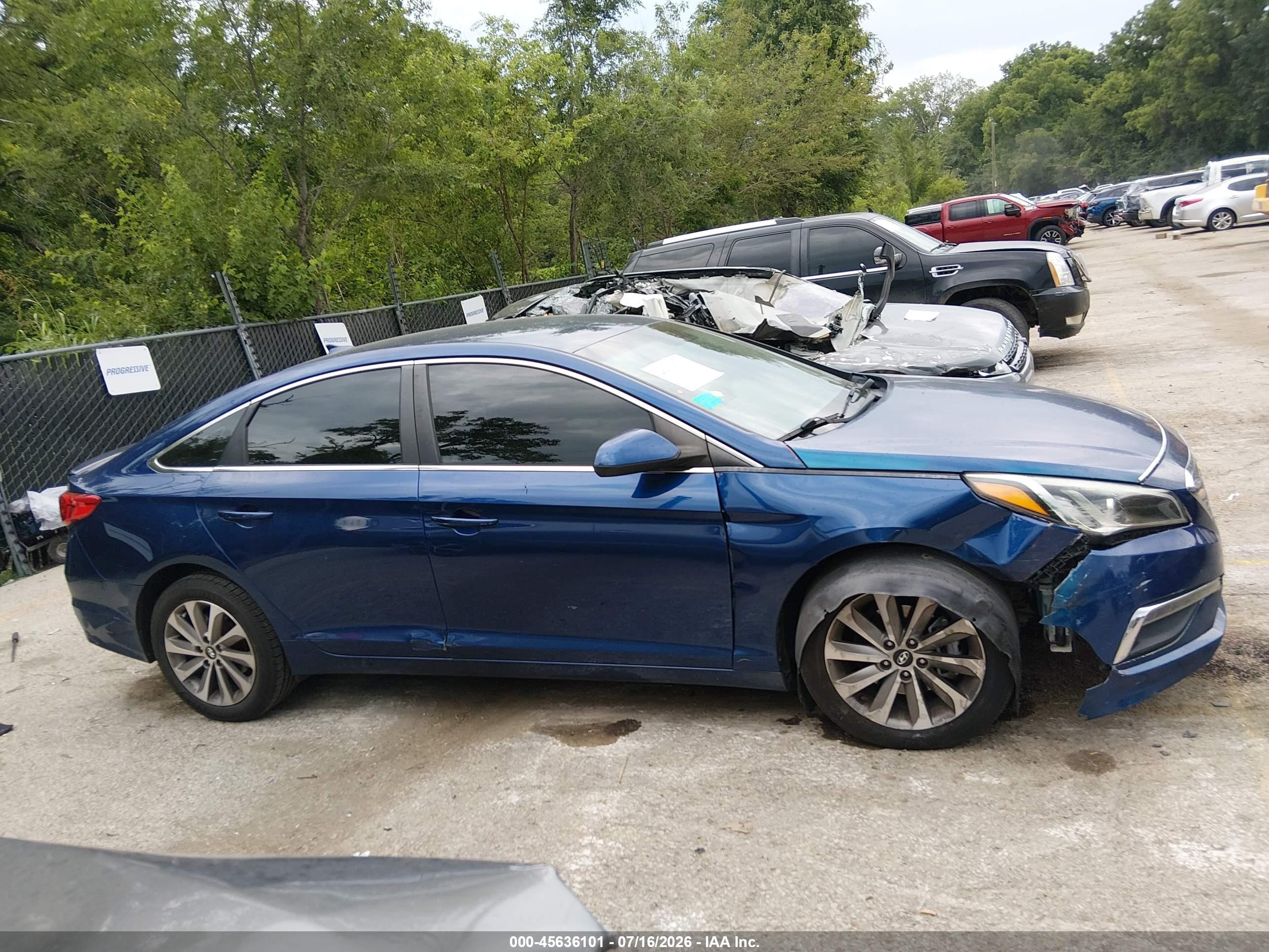 2015 Hyundai Sonata Se Blue vin: 5NPE24AF1FH208202