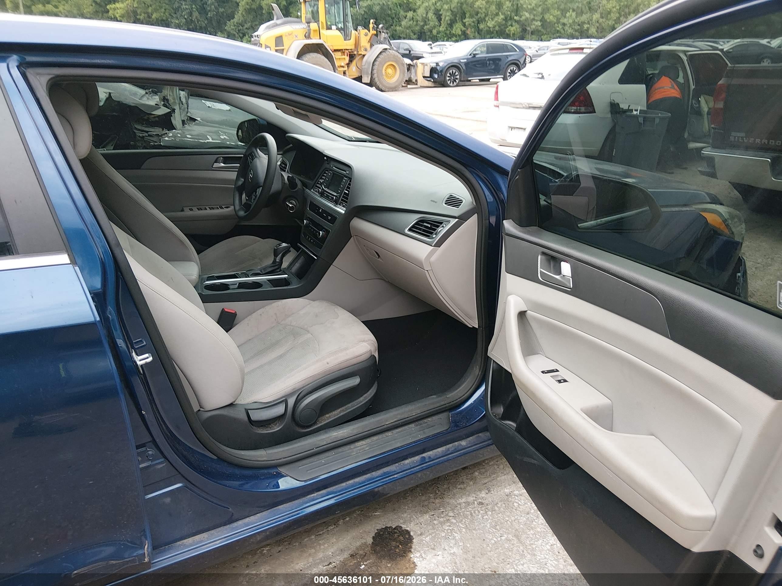 2015 Hyundai Sonata Se Blue vin: 5NPE24AF1FH208202