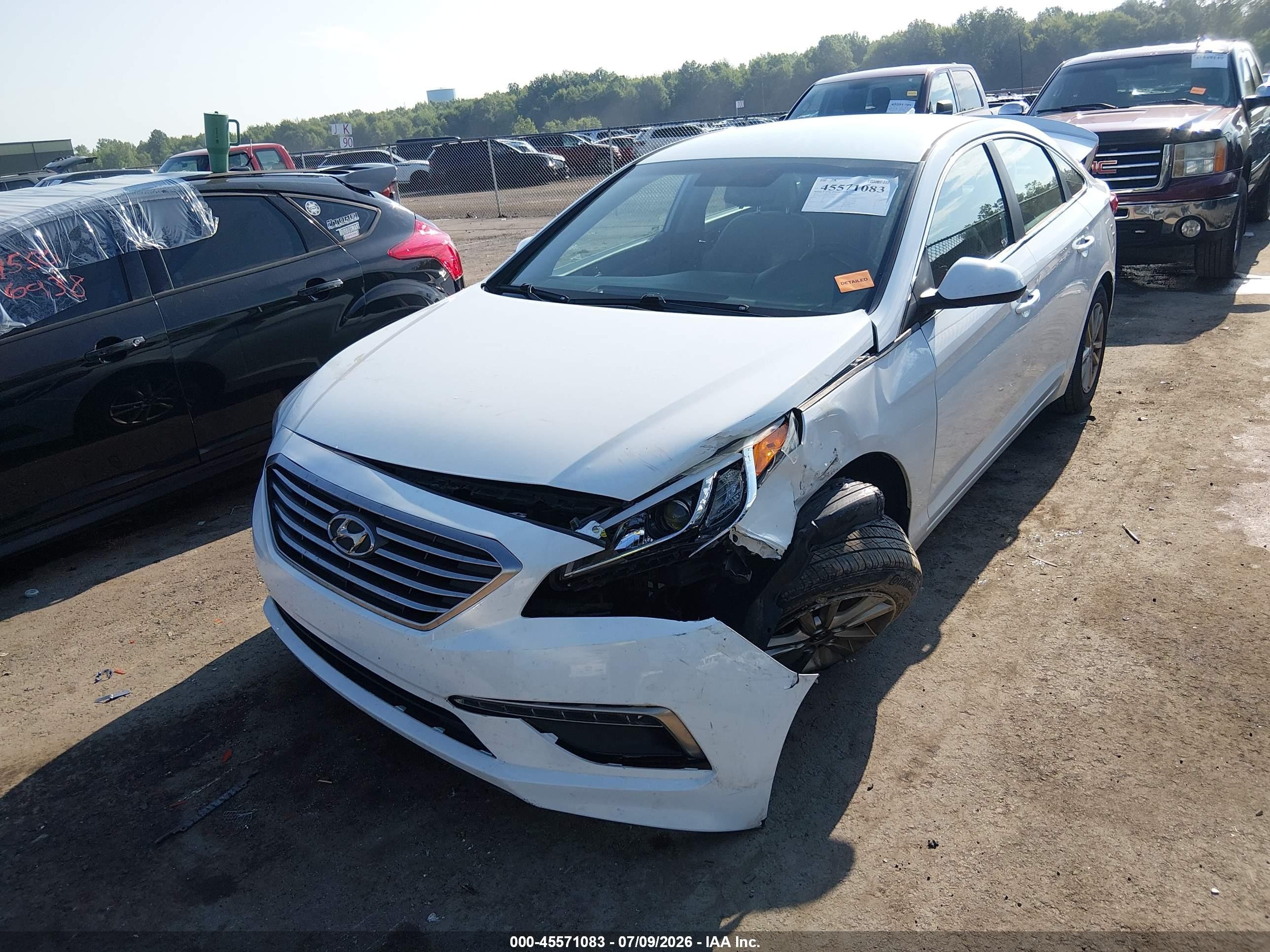 2015 Hyundai Sonata Se White vin: 5NPE24AF1FH212069