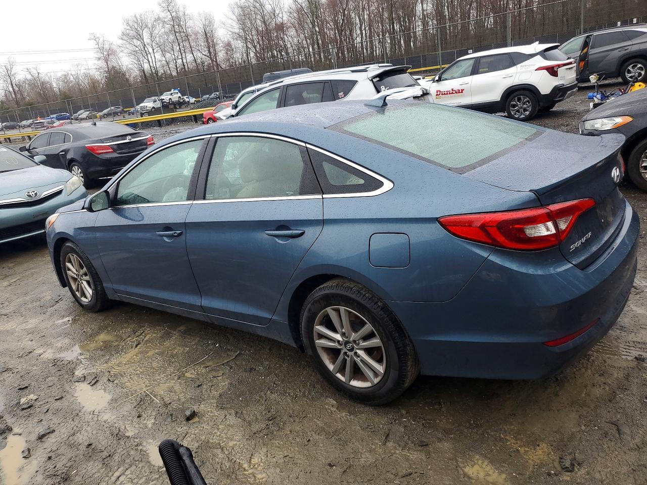 2015 Hyundai Sonata Se Синий vin: 5NPE24AF1FH221144