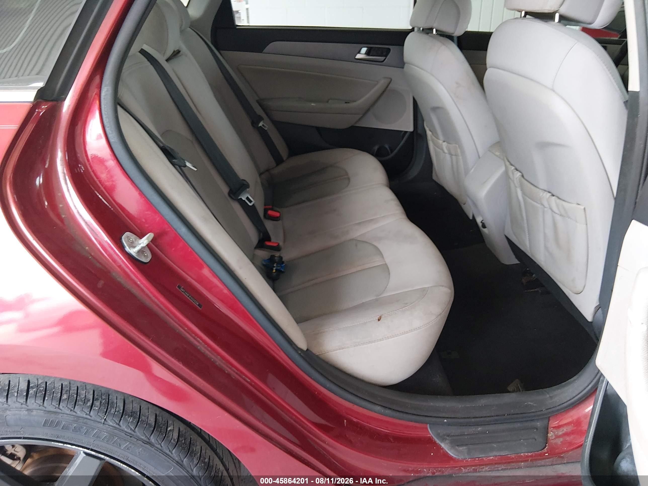 2015 Hyundai Sonata Se Red vin: 5NPE24AF1FH224206