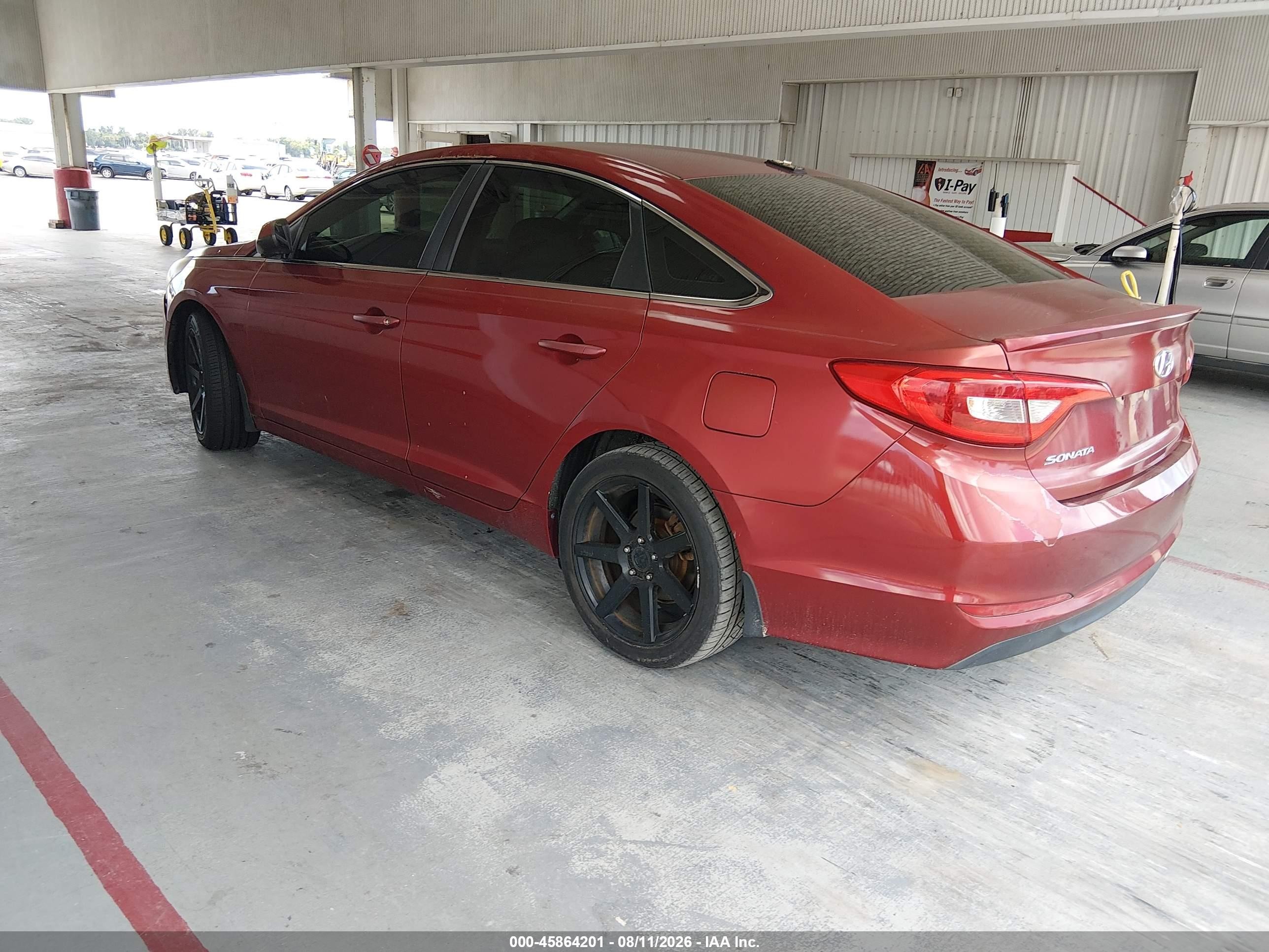 2015 Hyundai Sonata Se Red vin: 5NPE24AF1FH224206