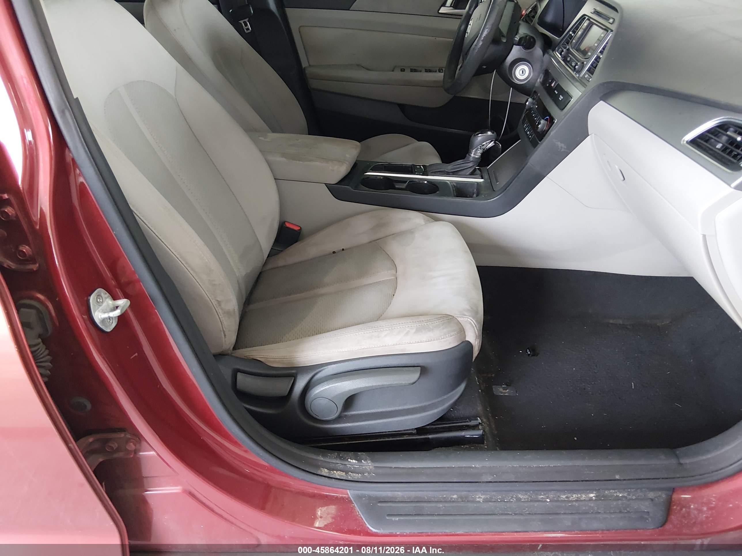 2015 Hyundai Sonata Se Red vin: 5NPE24AF1FH224206