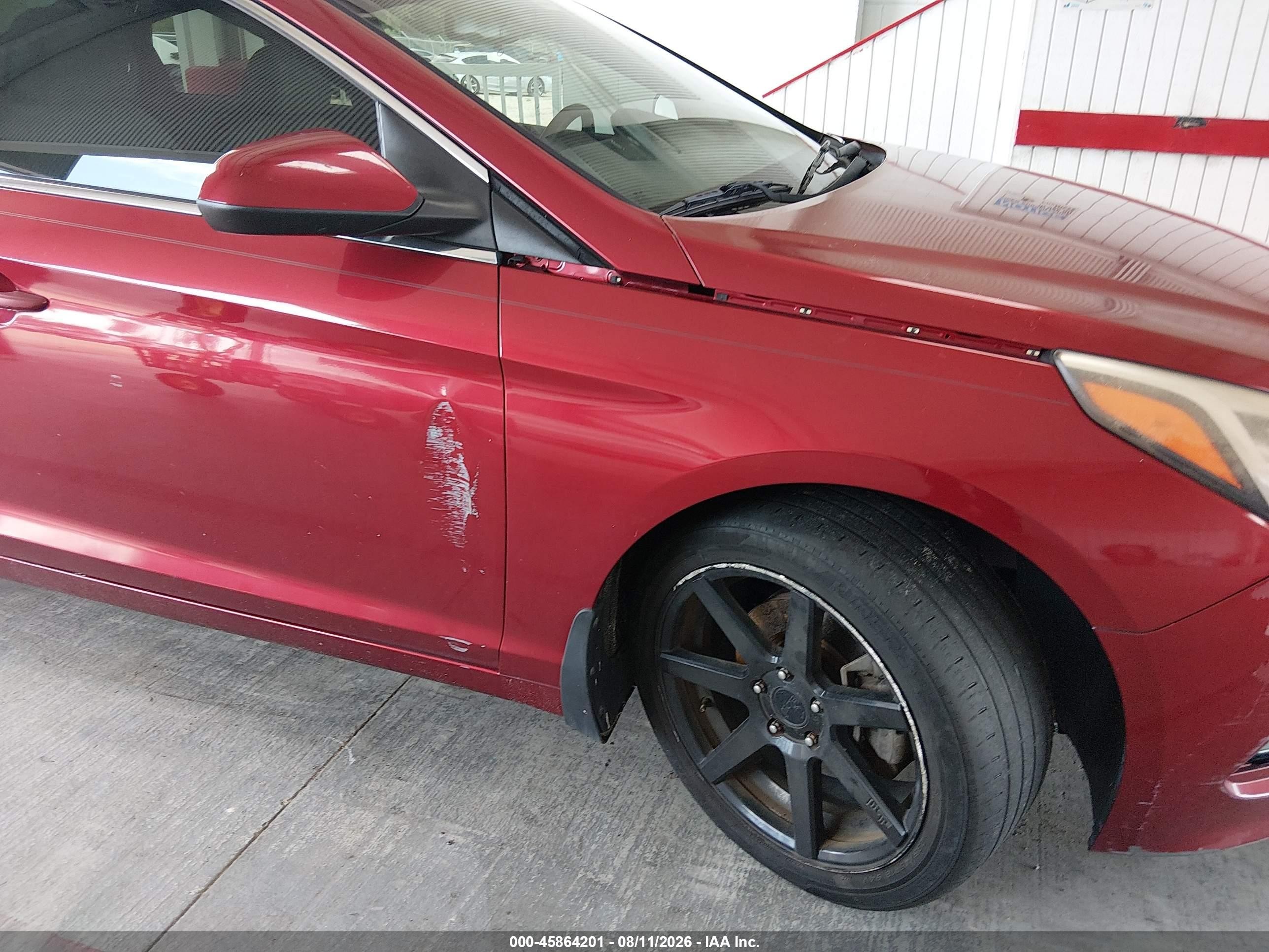 2015 Hyundai Sonata Se Red vin: 5NPE24AF1FH224206