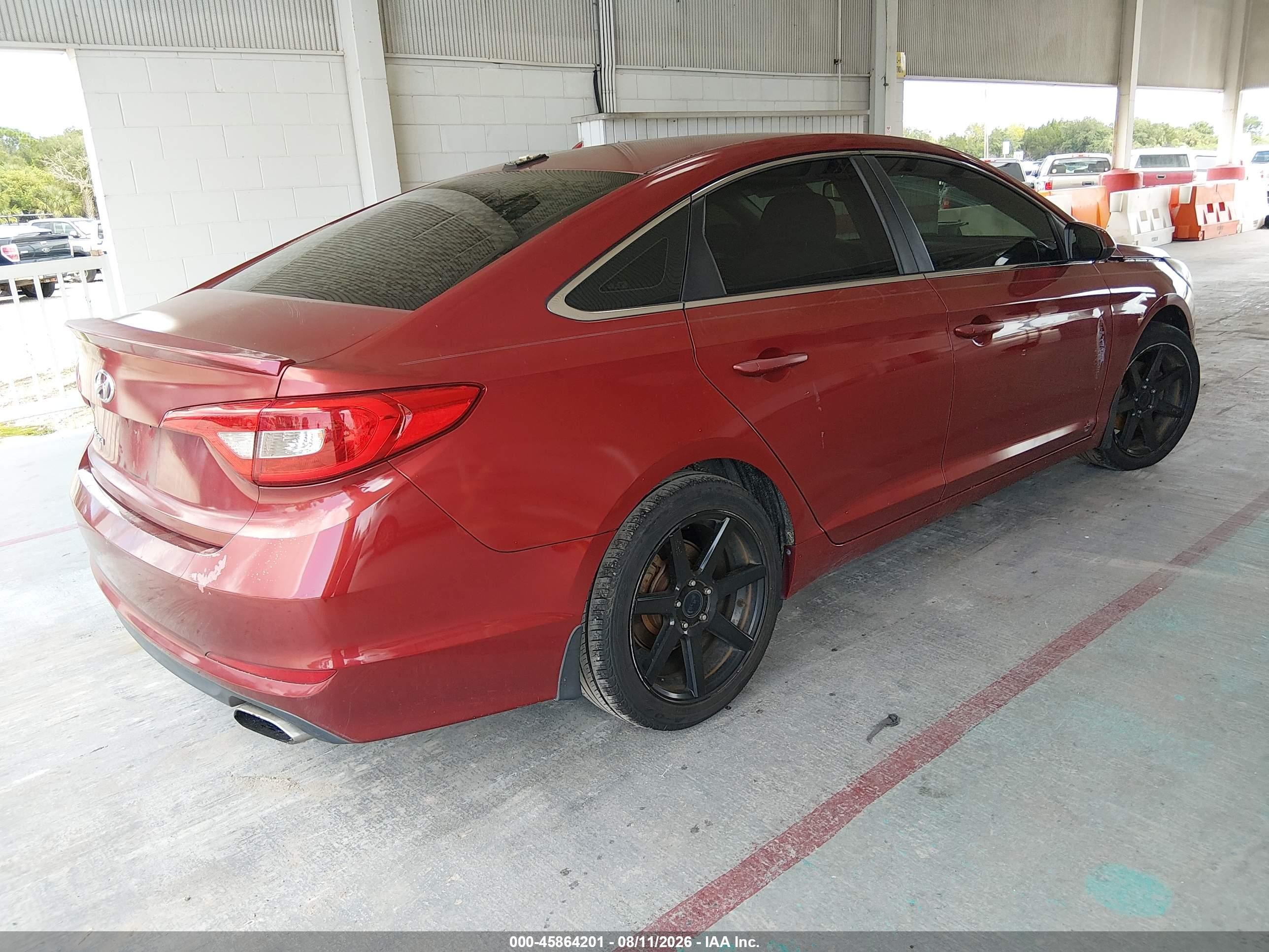 2015 Hyundai Sonata Se Red vin: 5NPE24AF1FH224206
