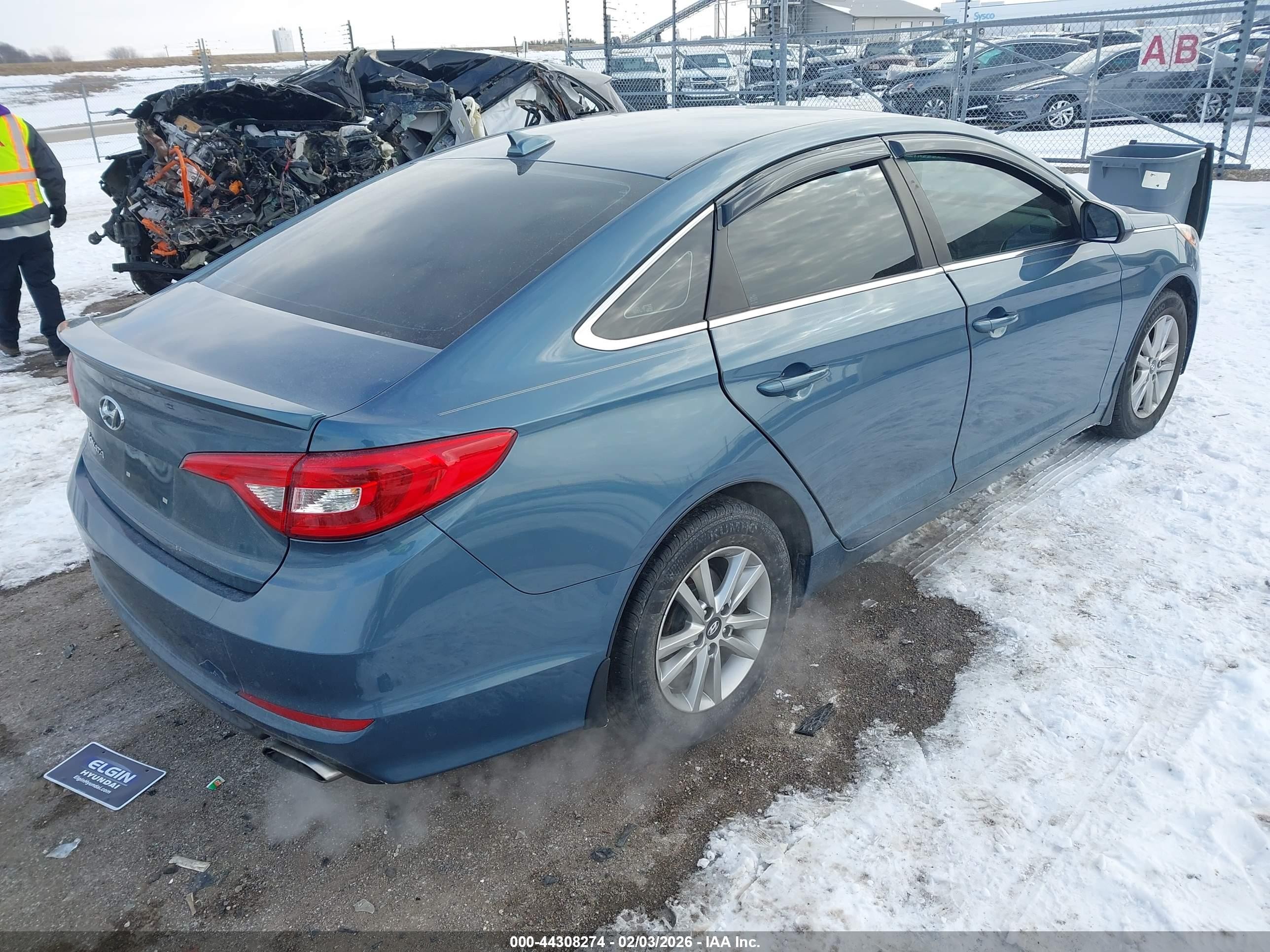2015 Hyundai Sonata Se Light Blue vin: 5NPE24AF1FH228143
