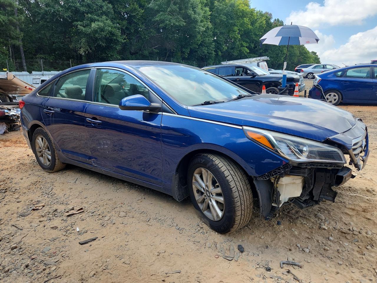 2015 Hyundai Sonata Blue vin: 5NPE24AF1FH234721