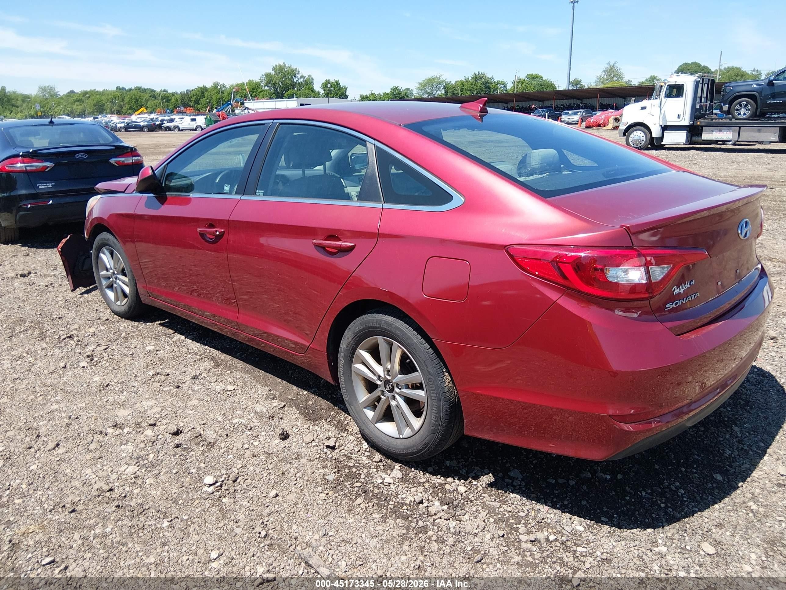 2016 Hyundai Sonata Se Red vin: 5NPE24AF1GH299134