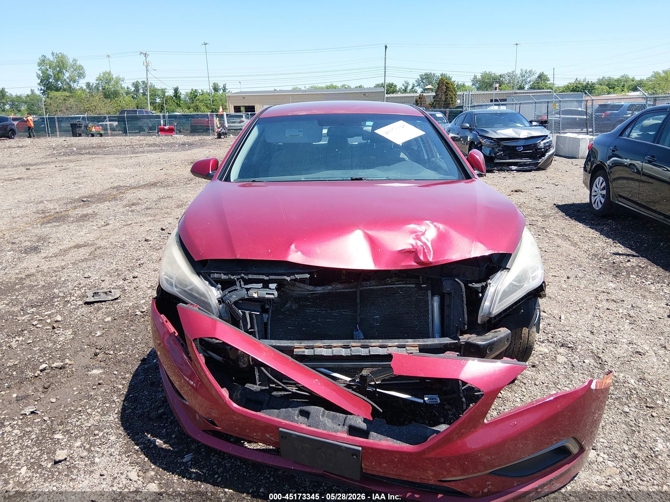 2016 Hyundai Sonata Se Red vin: 5NPE24AF1GH299134