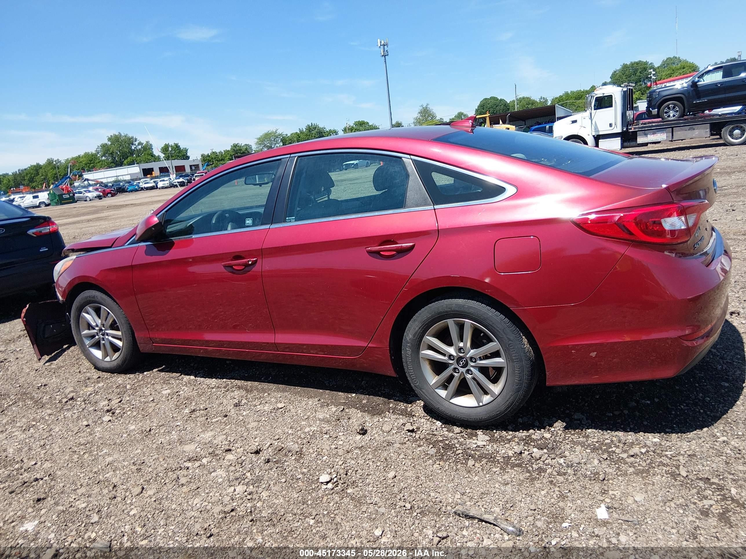 2016 Hyundai Sonata Se Red vin: 5NPE24AF1GH299134