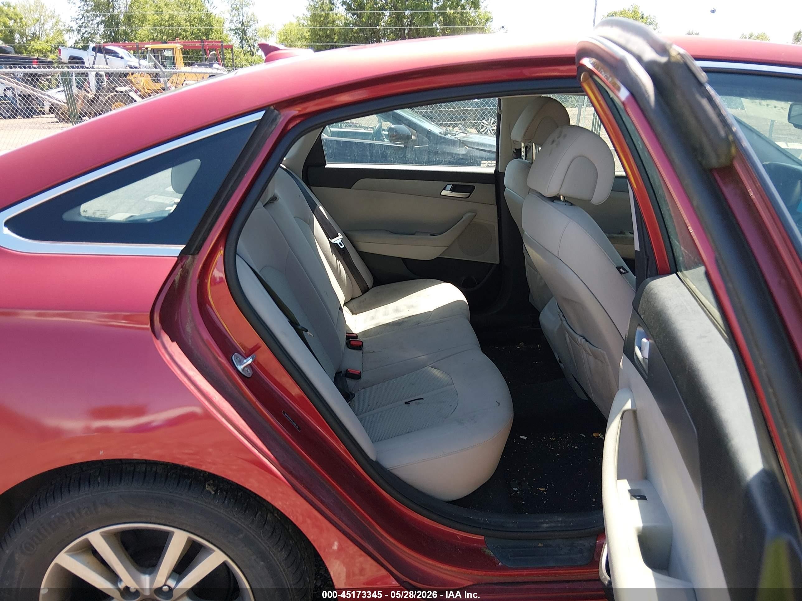 2016 Hyundai Sonata Se Red vin: 5NPE24AF1GH299134