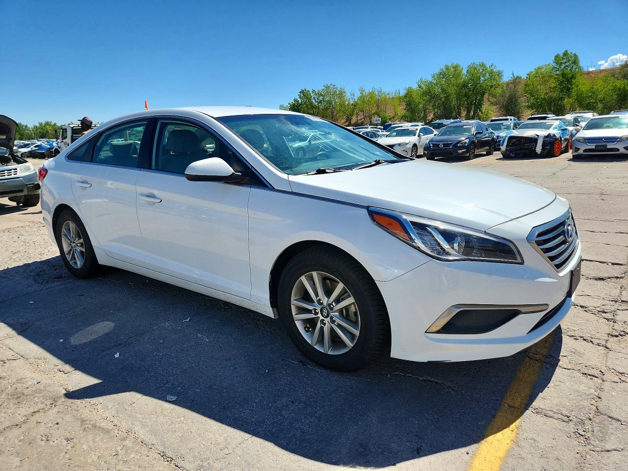 2016 Hyundai Sonata Se White vin: 5NPE24AF1GH341446