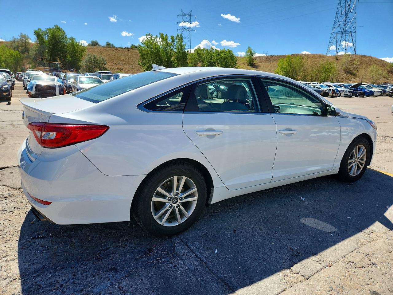 2016 Hyundai Sonata Se White vin: 5NPE24AF1GH341446