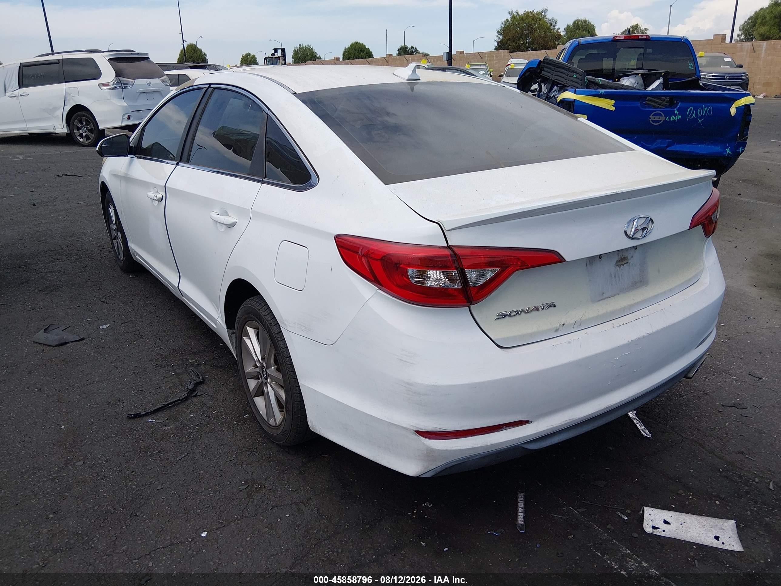 2016 Hyundai Sonata Se White vin: 5NPE24AF1GH372910