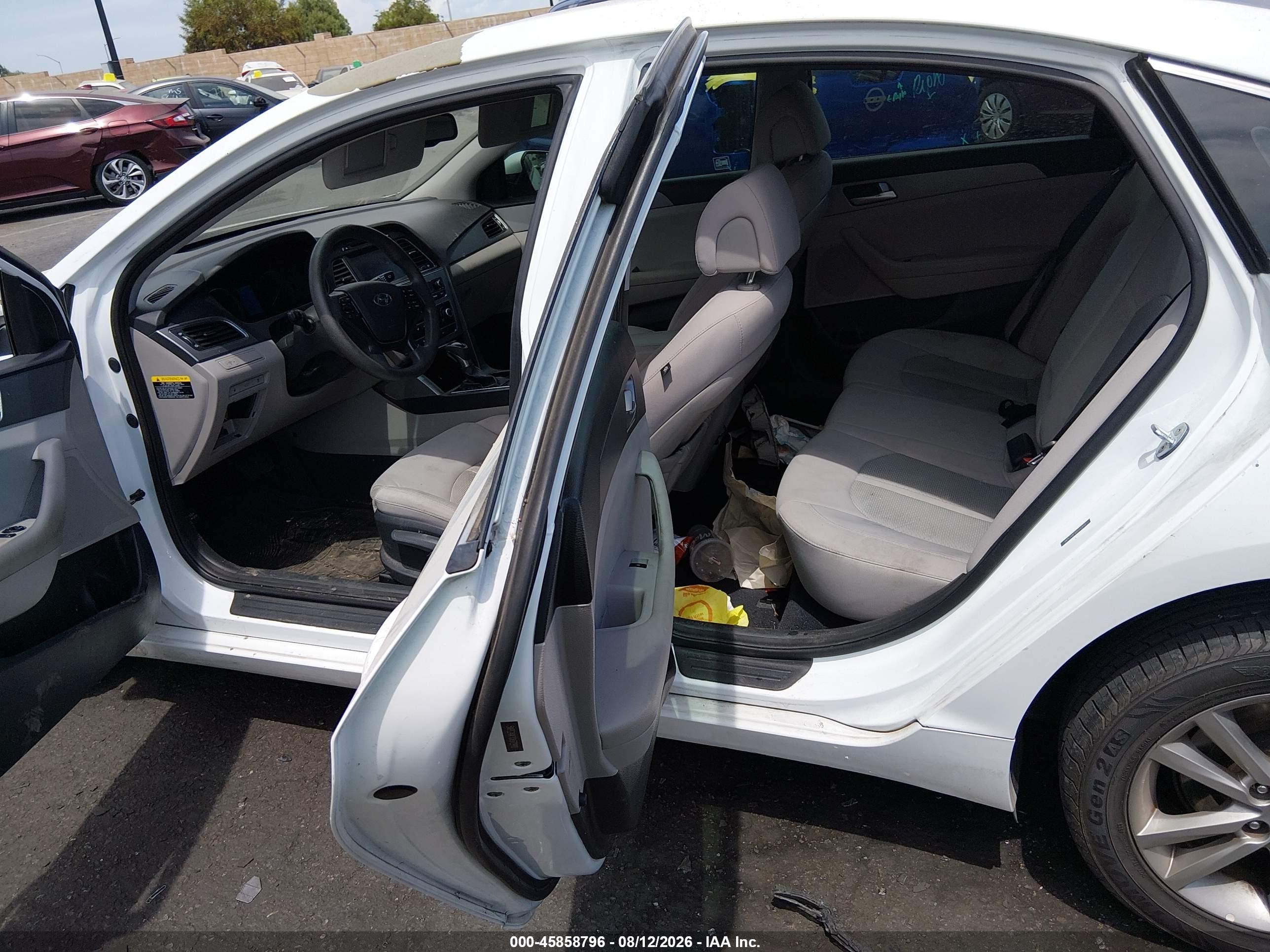 2016 Hyundai Sonata Se White vin: 5NPE24AF1GH372910