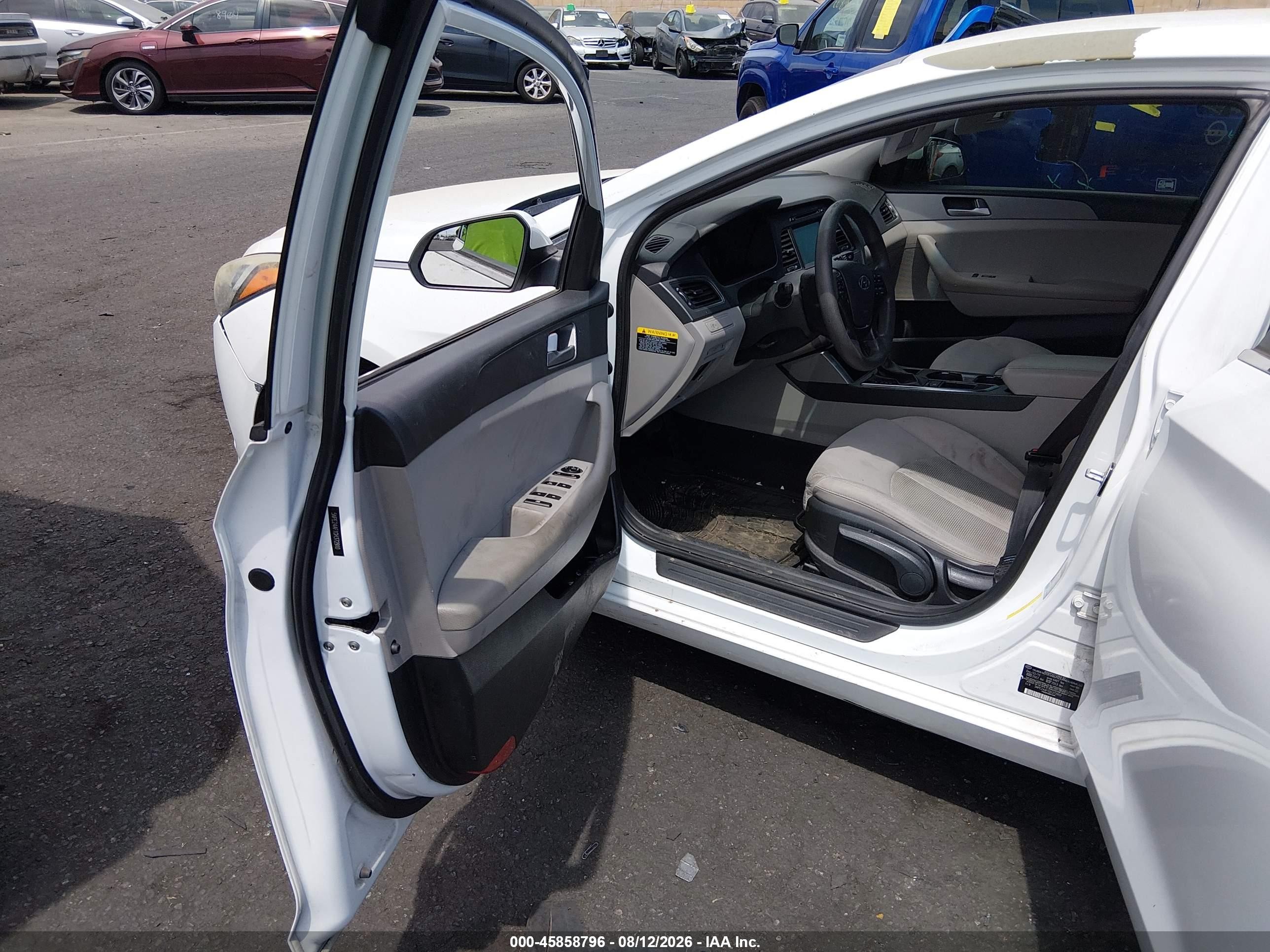 2016 Hyundai Sonata Se White vin: 5NPE24AF1GH372910