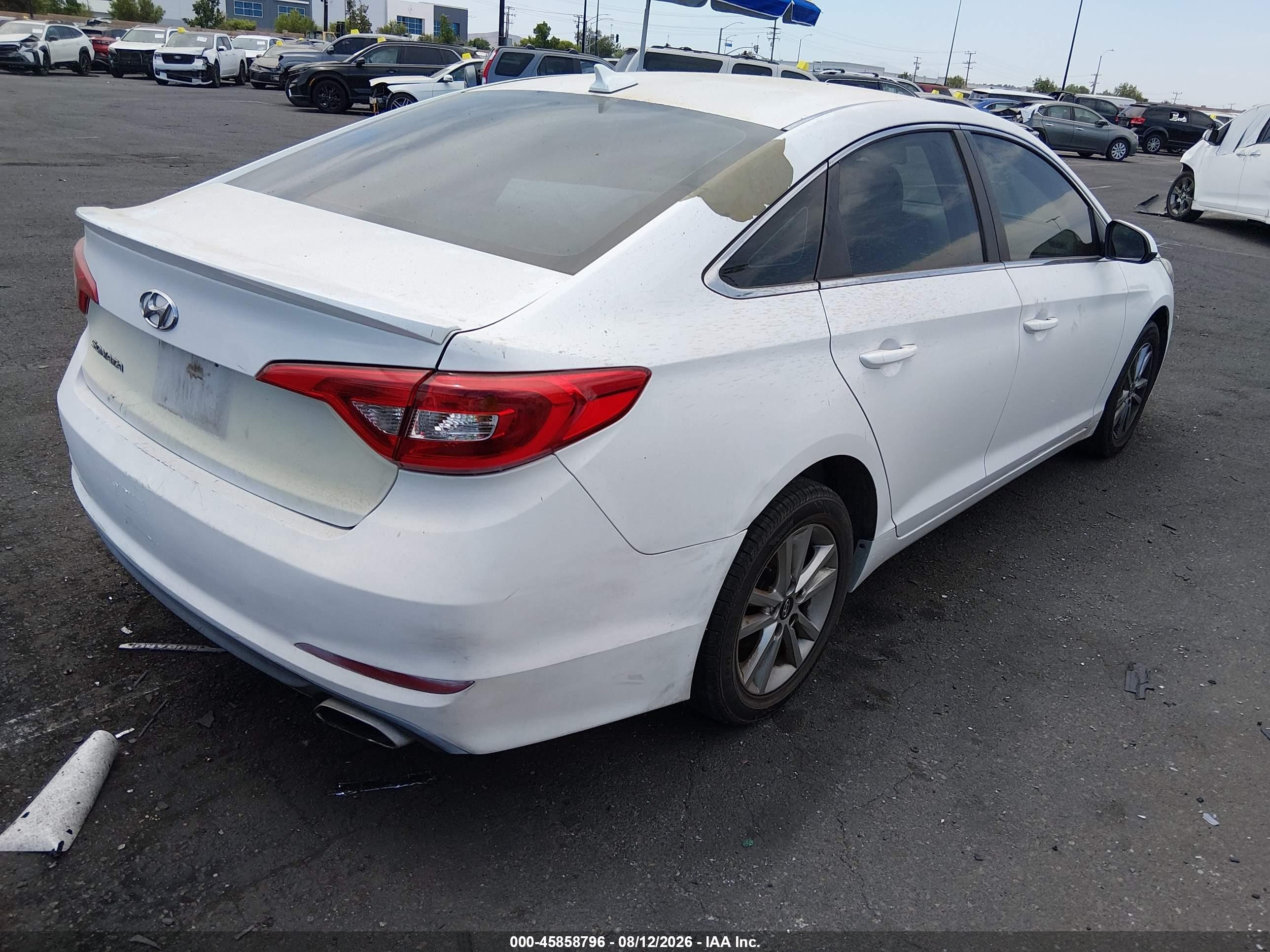 2016 Hyundai Sonata Se White vin: 5NPE24AF1GH372910