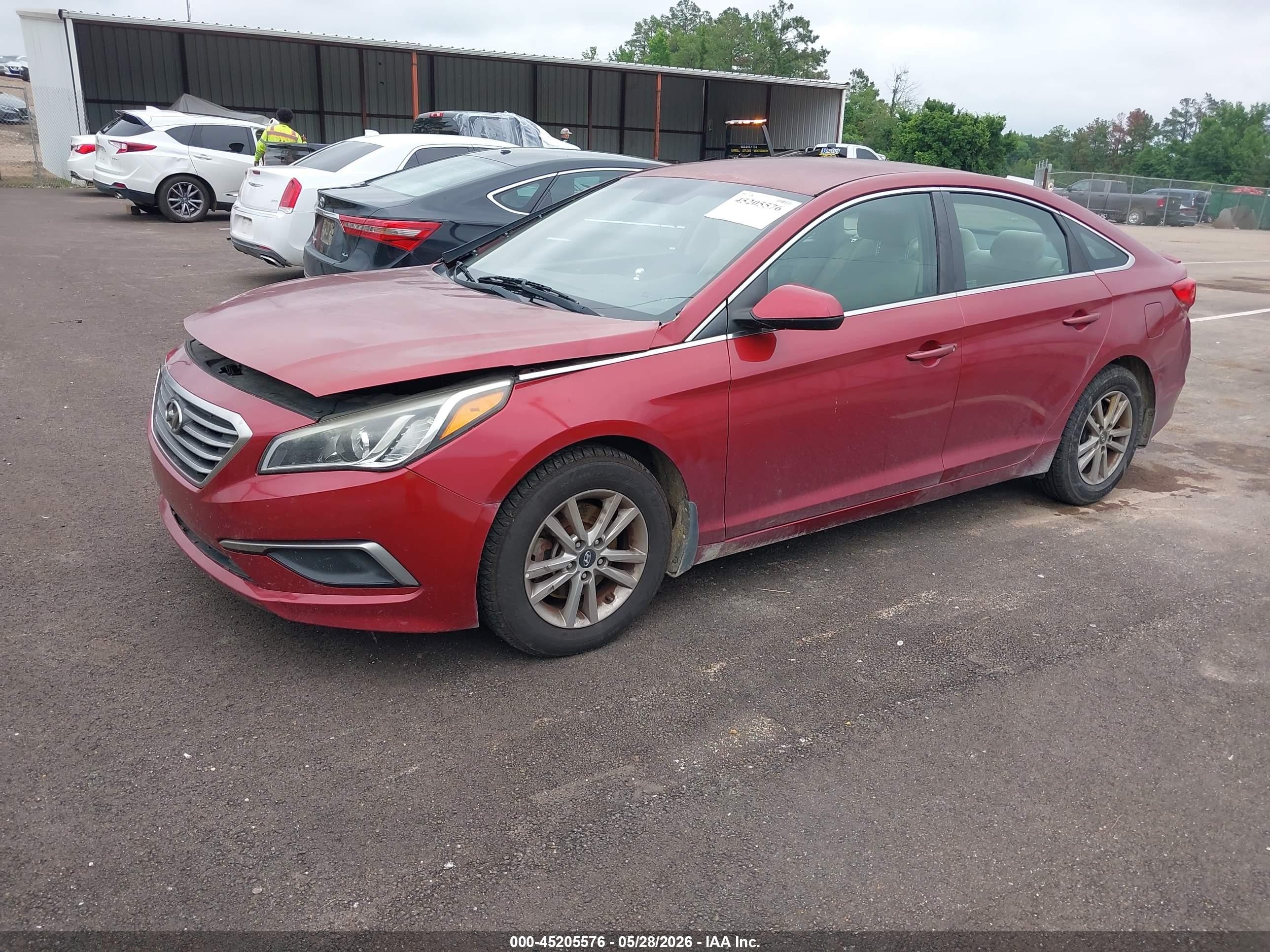 2016 Hyundai Sonata Se Red vin: 5NPE24AF1GH405050
