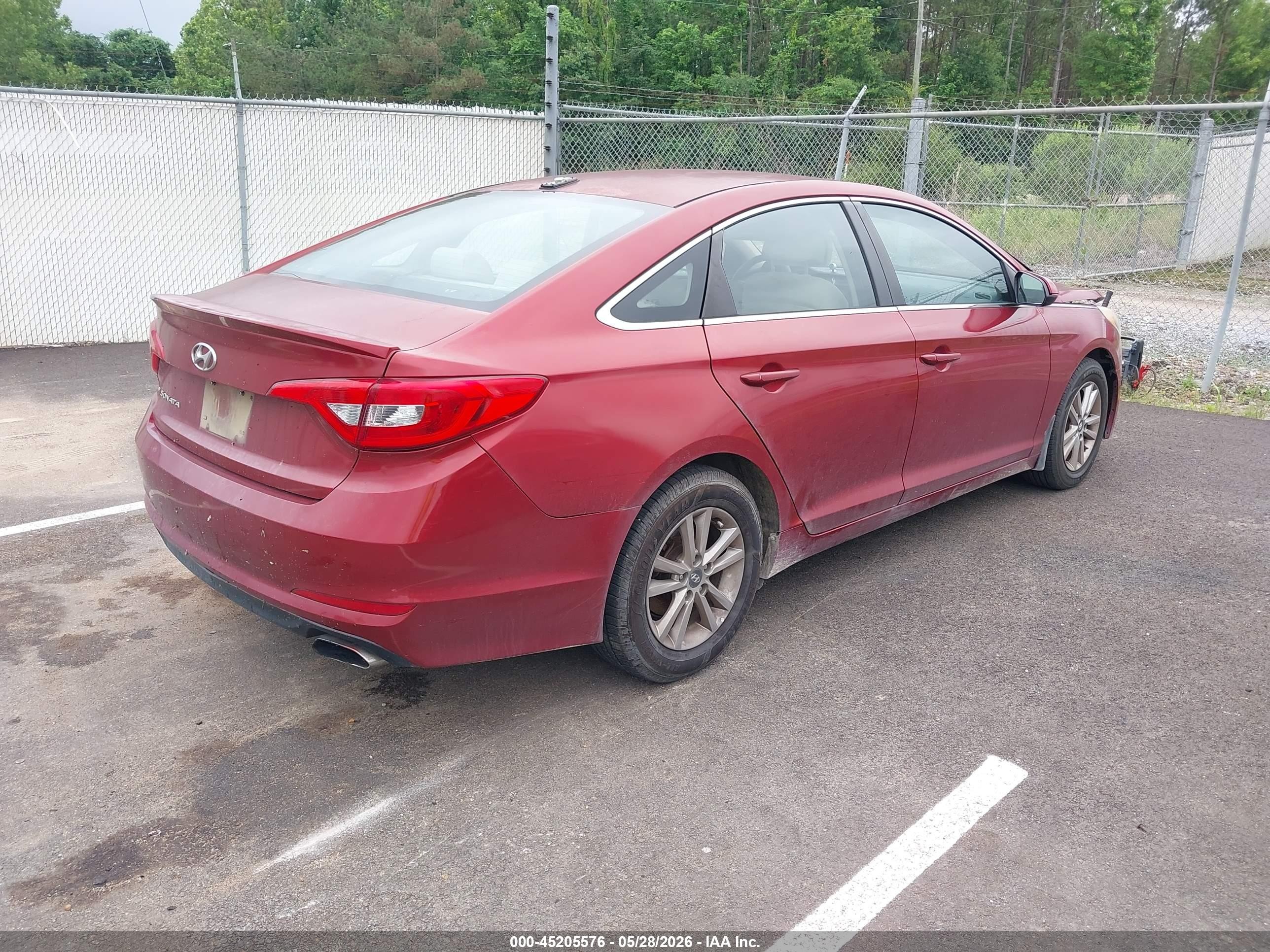 2016 Hyundai Sonata Se Red vin: 5NPE24AF1GH405050