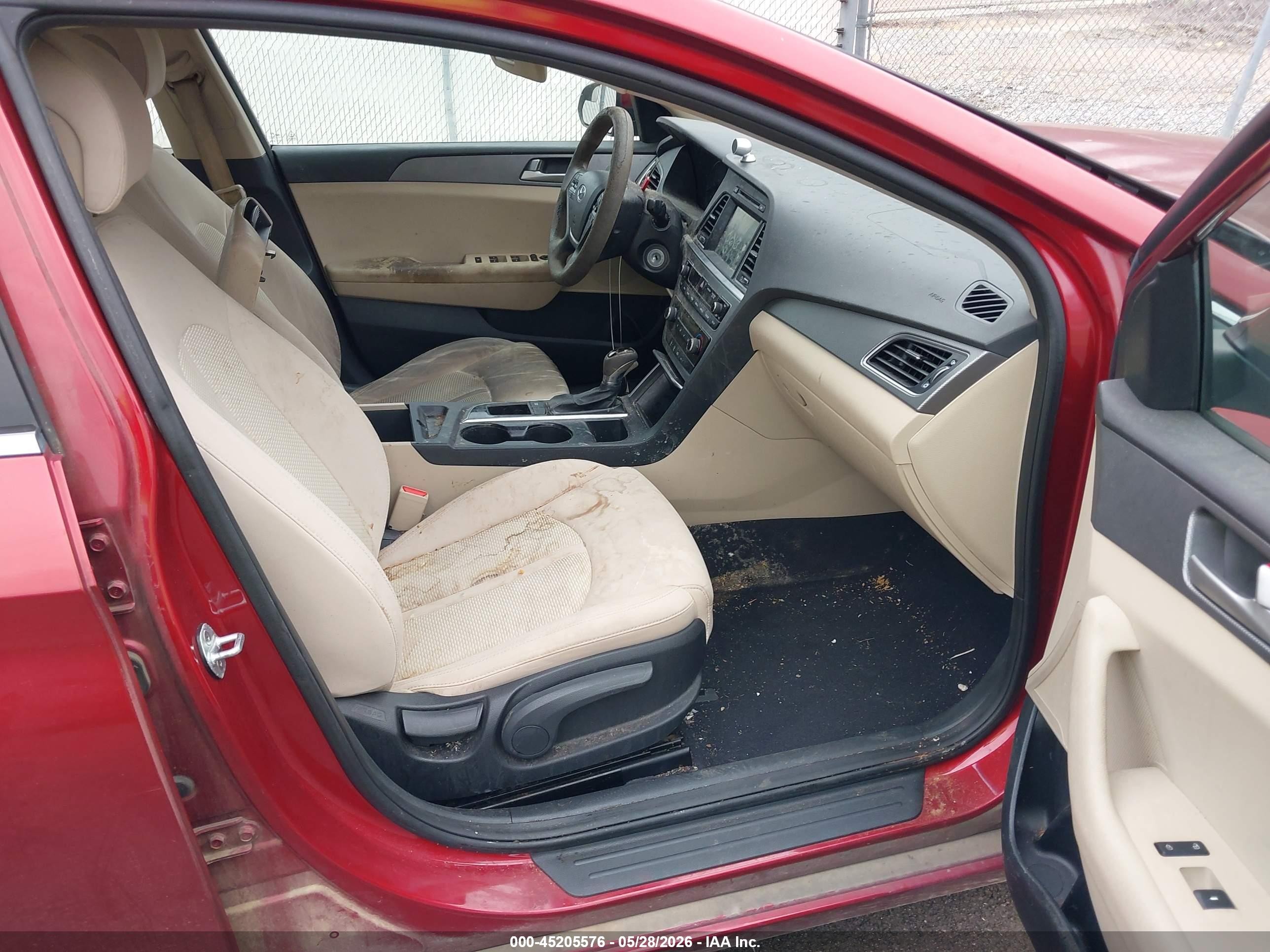 2016 Hyundai Sonata Se Red vin: 5NPE24AF1GH405050