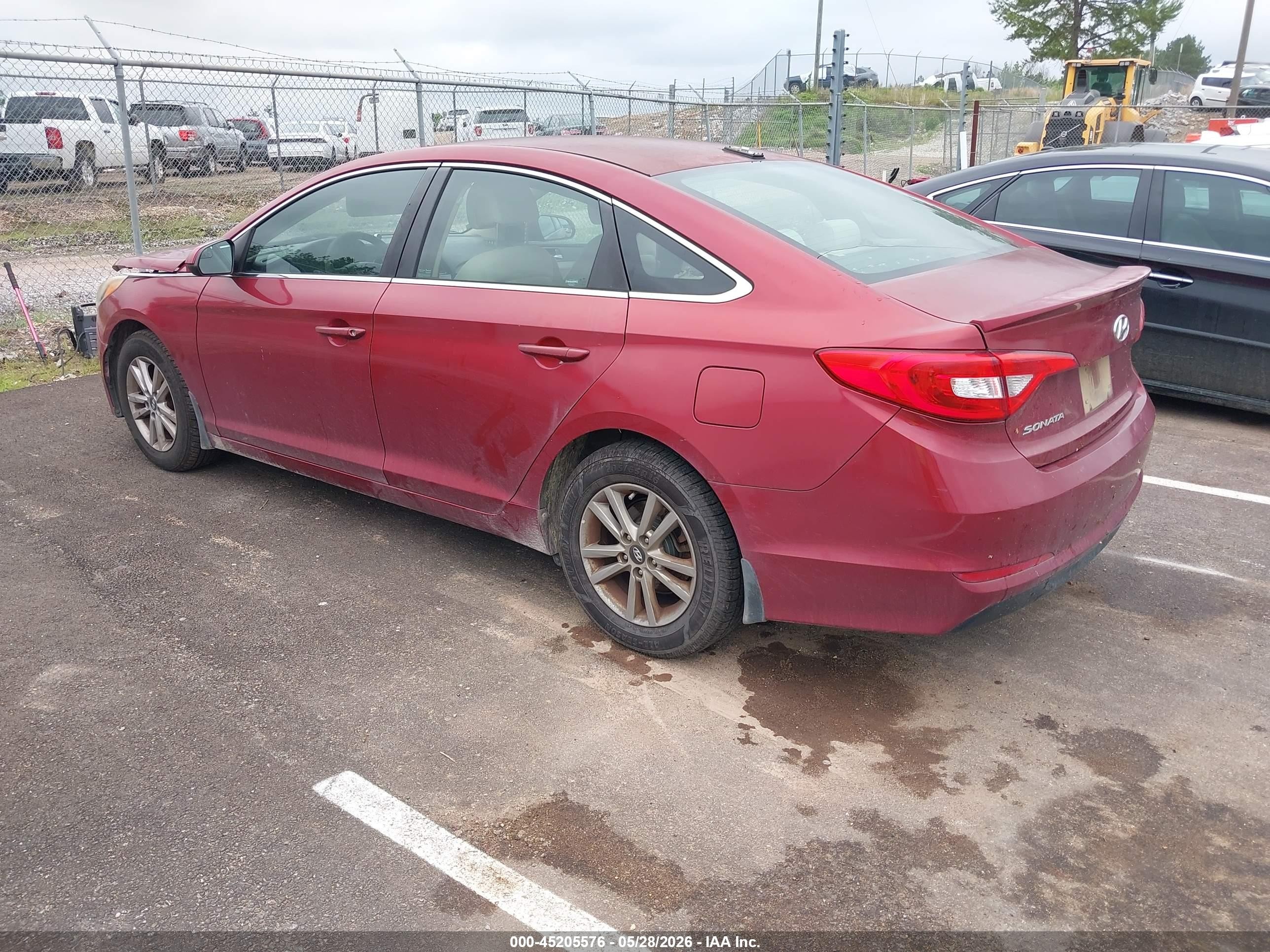 2016 Hyundai Sonata Se Red vin: 5NPE24AF1GH405050