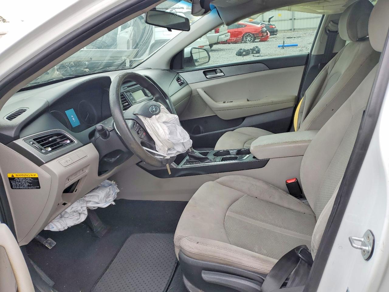 2017 Hyundai Sonata Se White vin: 5NPE24AF1HH516845