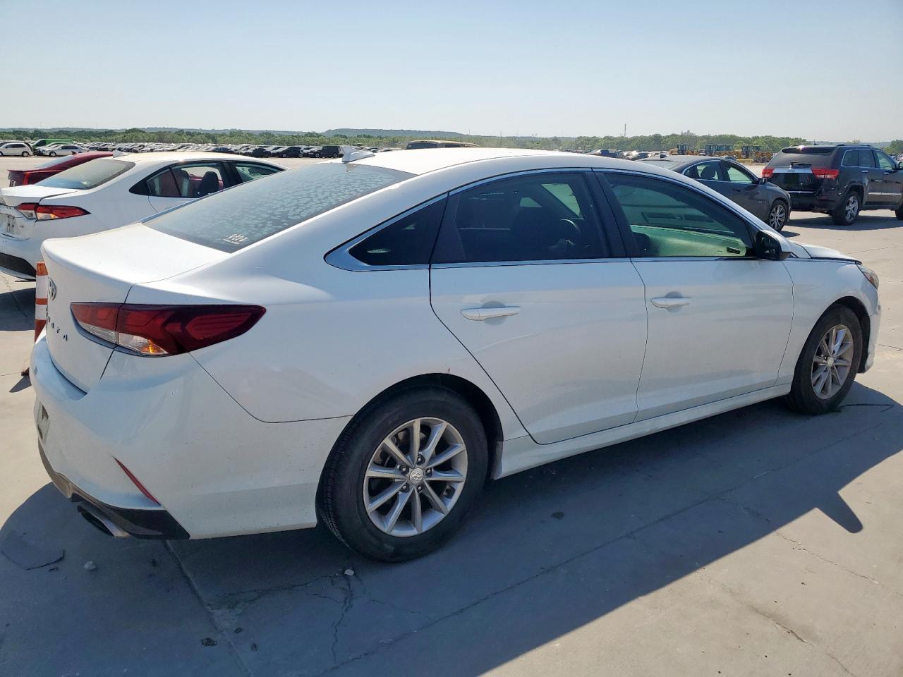 2019 Hyundai Sonata Se White vin: 5NPE24AF1KH756470