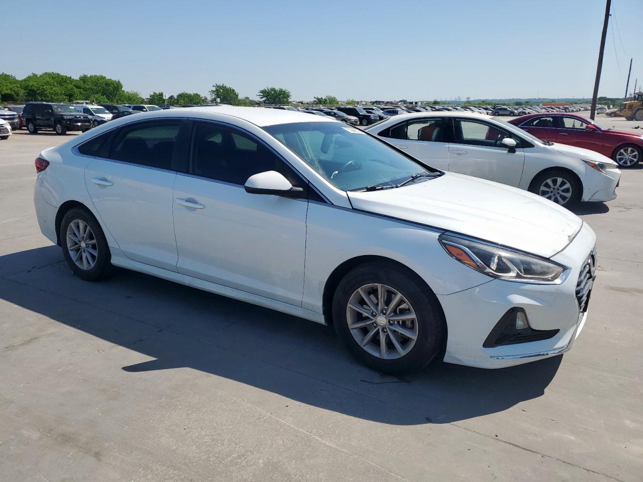 2019 Hyundai Sonata Se White vin: 5NPE24AF1KH756470