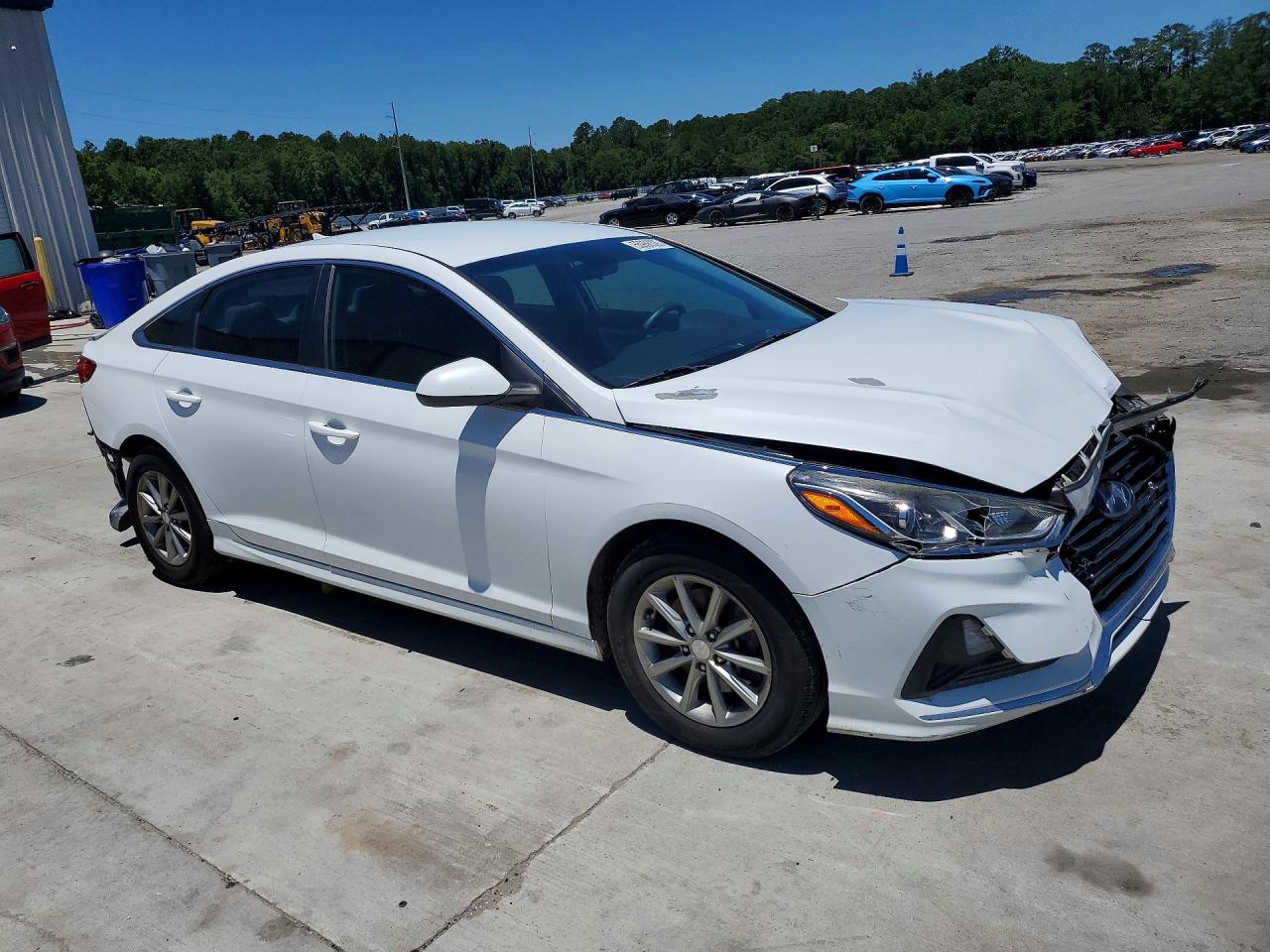 2019 Hyundai Sonata Se White vin: 5NPE24AF1KH770188