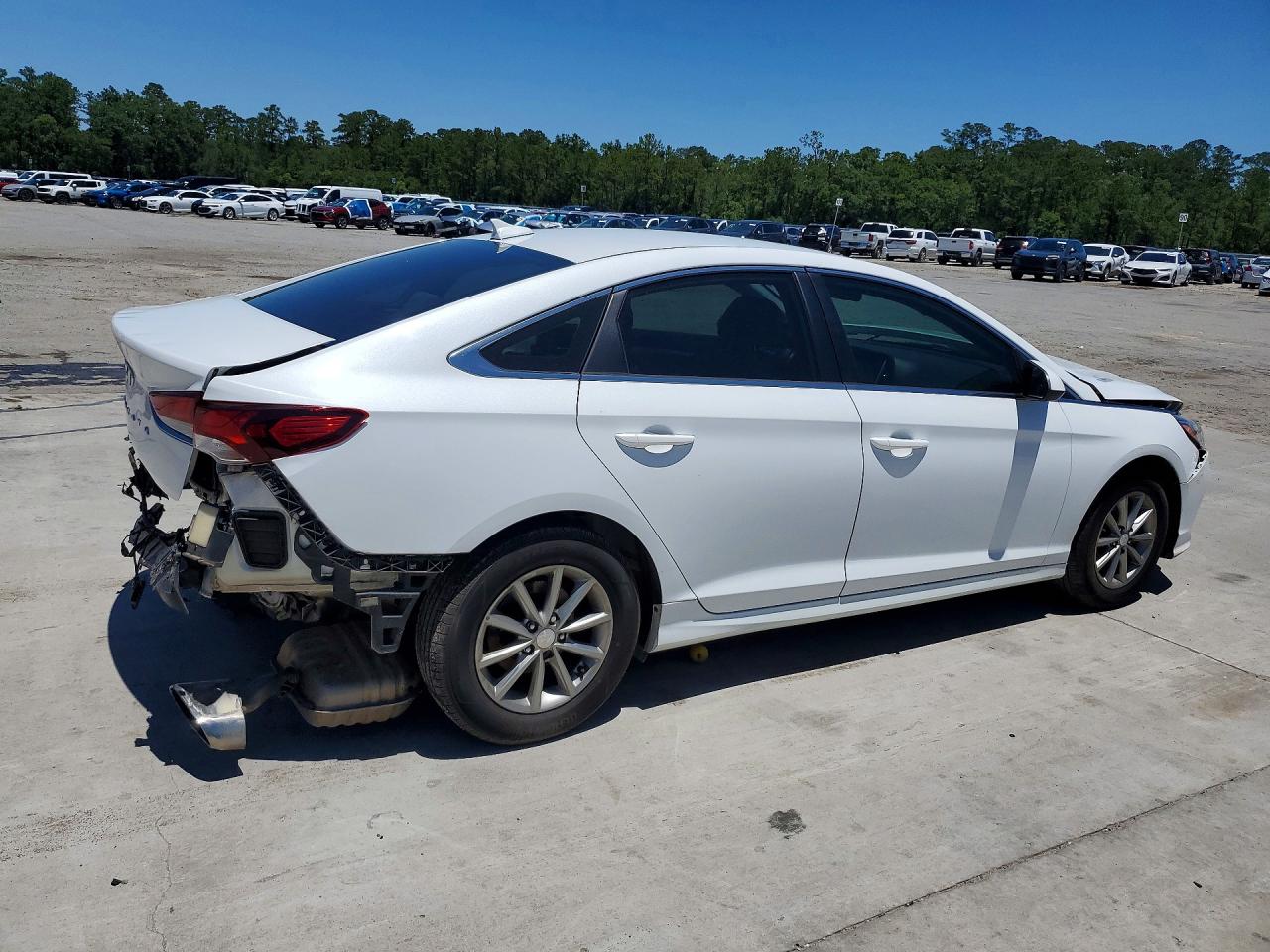 2019 Hyundai Sonata Se White vin: 5NPE24AF1KH770188