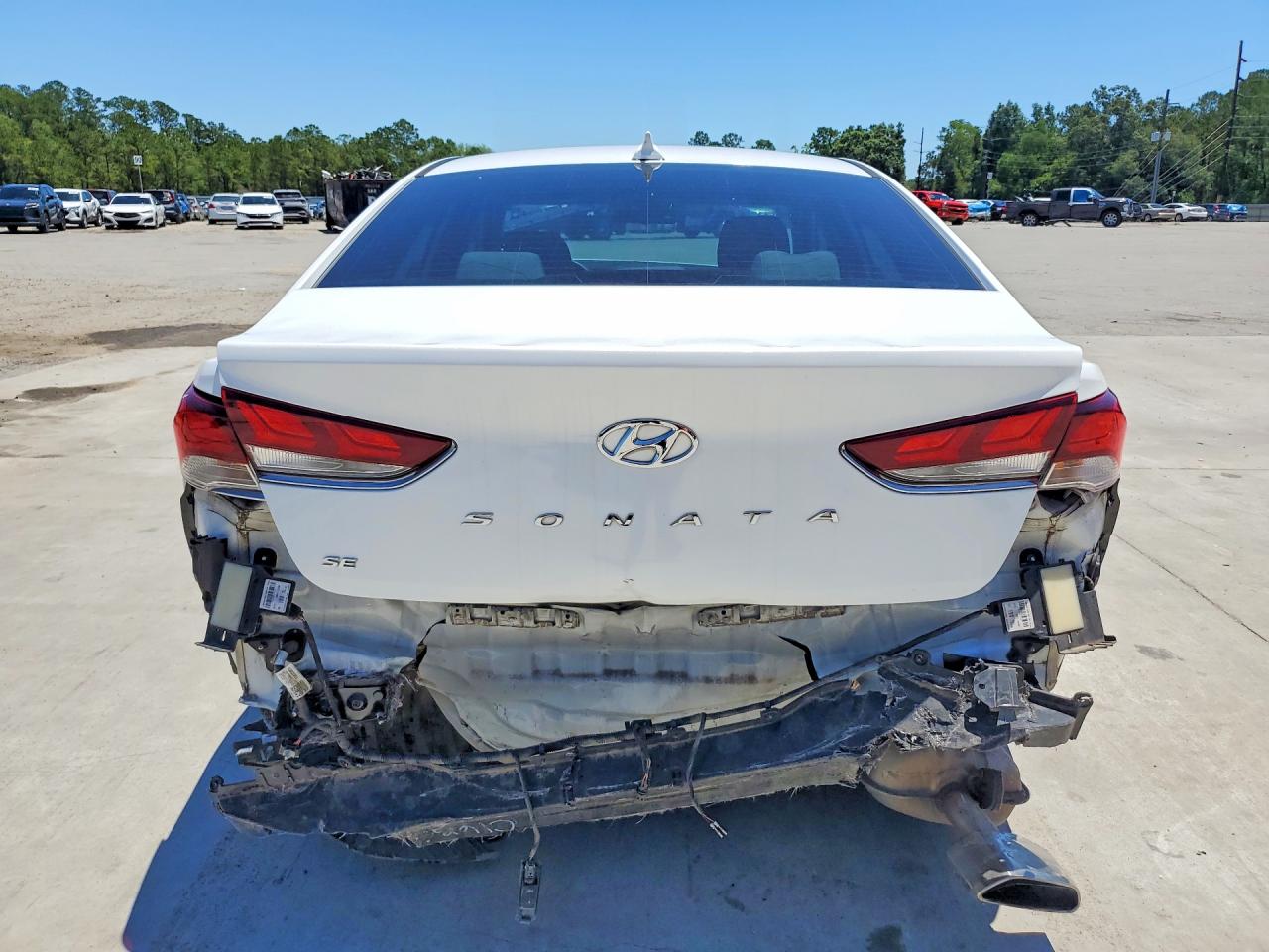 2019 Hyundai Sonata Se White vin: 5NPE24AF1KH770188