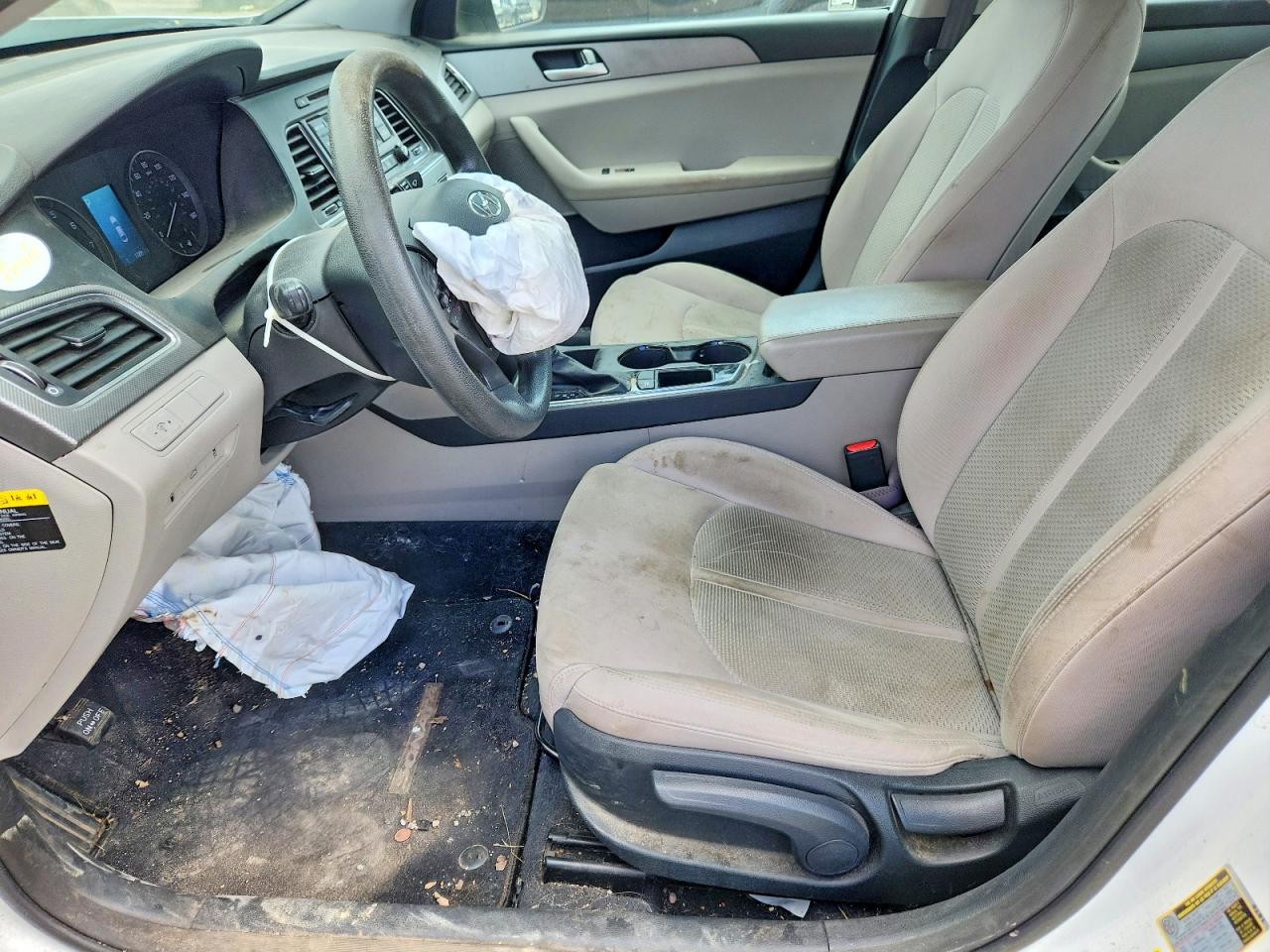 2015 Hyundai Sonata White vin: 5NPE24AF2FH000930