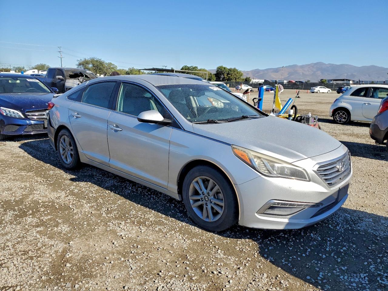 2015 Hyundai Sonata Se Silver vin: 5NPE24AF2FH010373