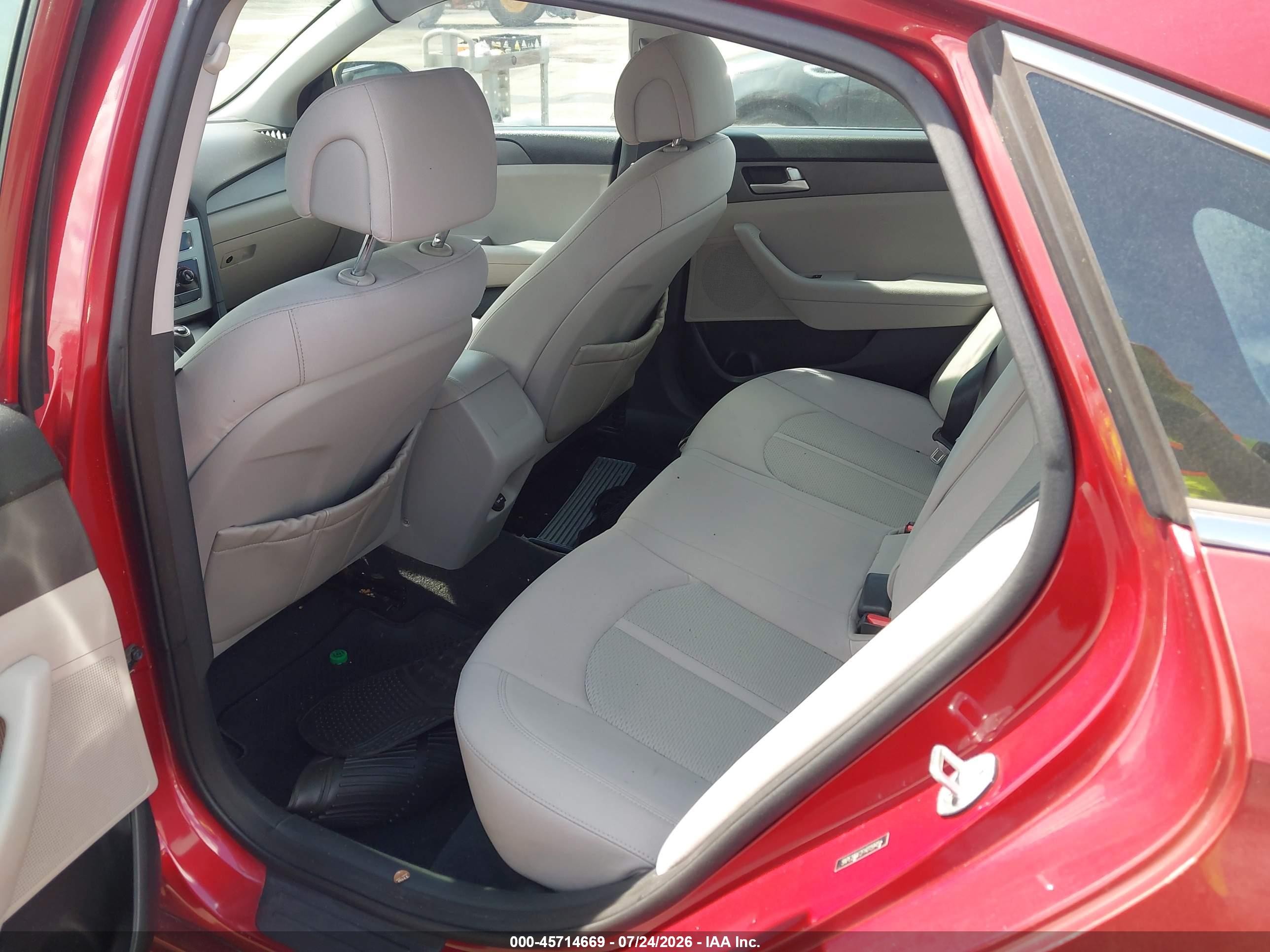 2015 Hyundai Sonata Se Red vin: 5NPE24AF2FH015945