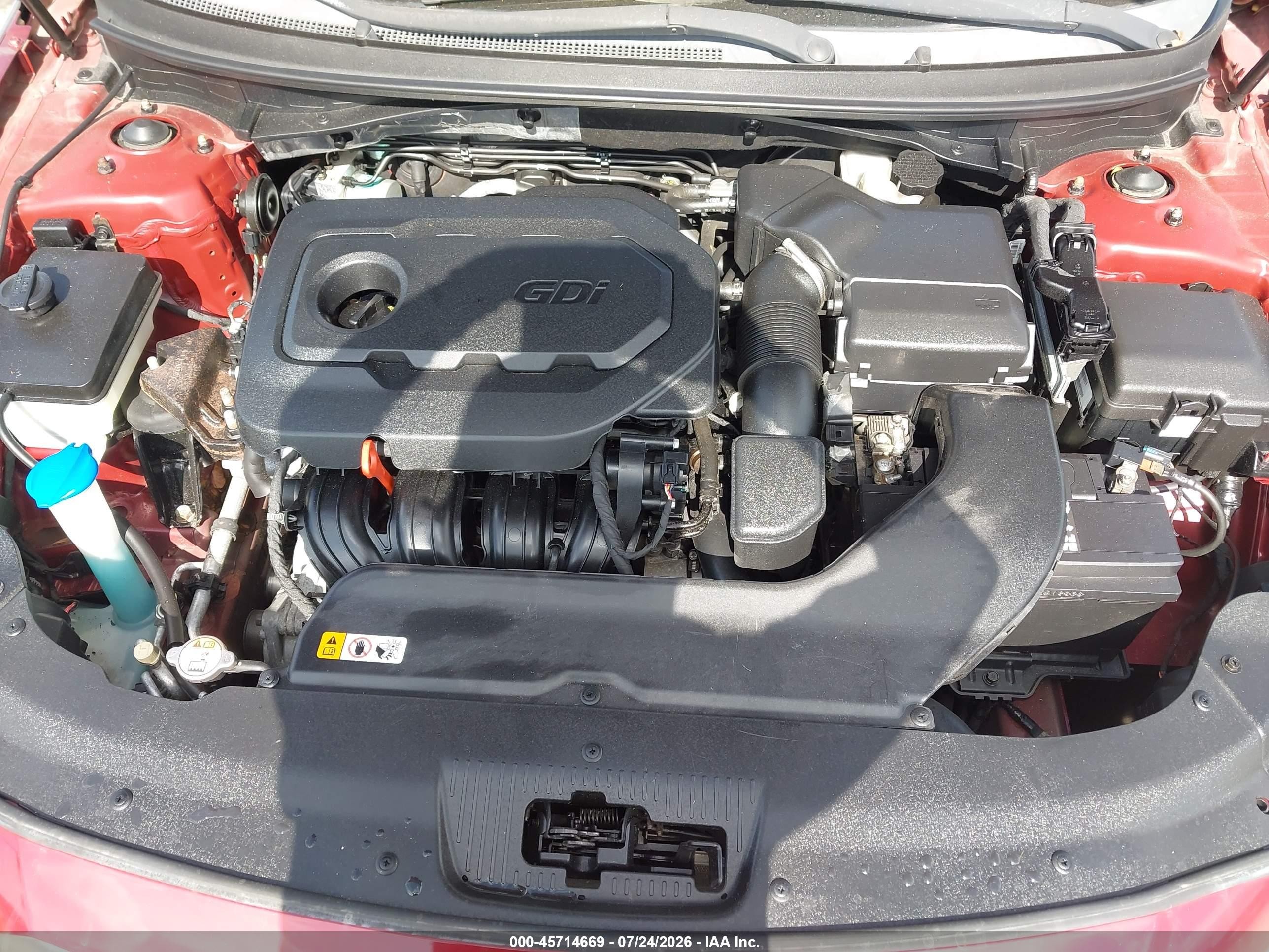 2015 Hyundai Sonata Se Red vin: 5NPE24AF2FH015945