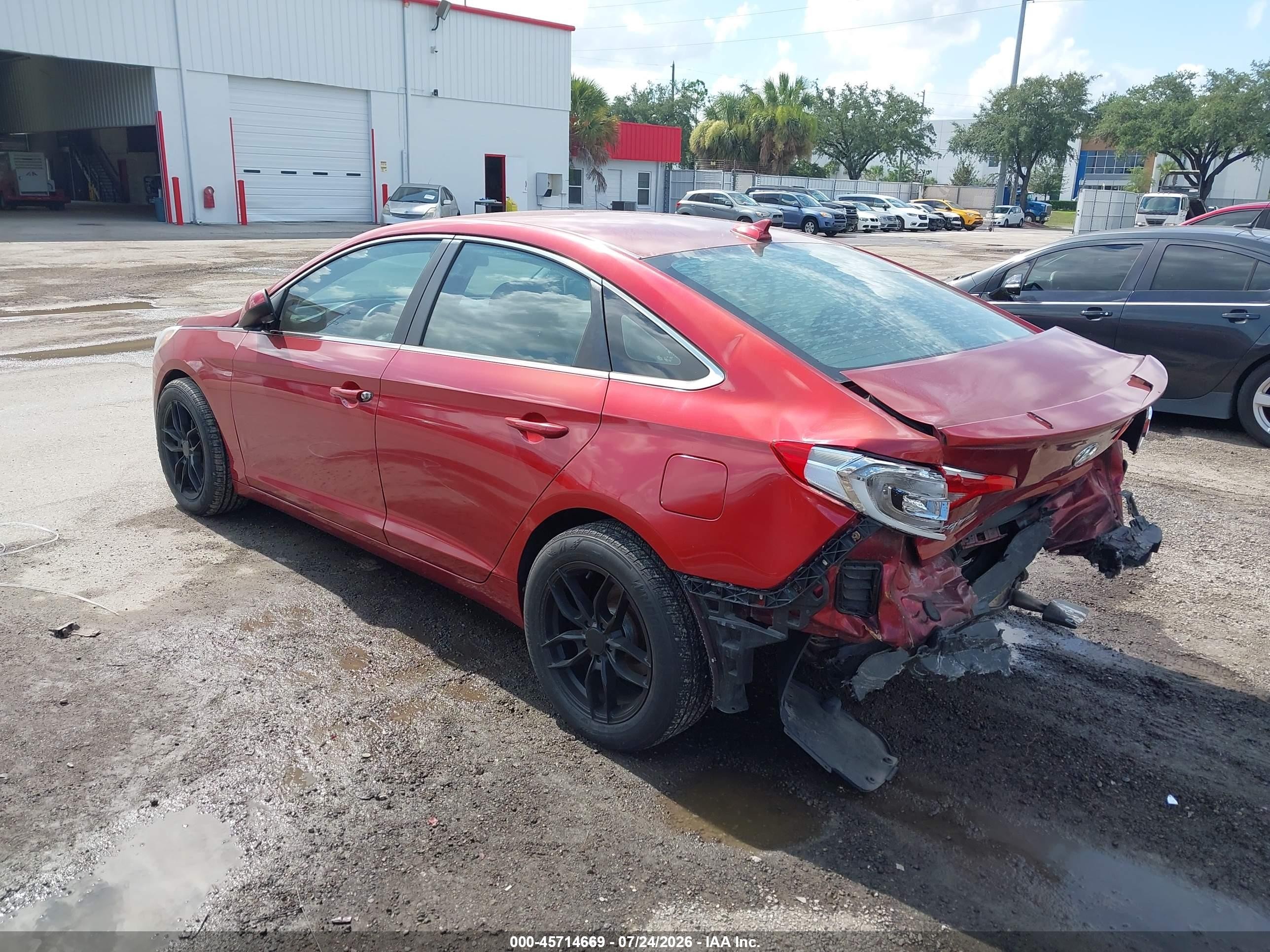 2015 Hyundai Sonata Se Red vin: 5NPE24AF2FH015945