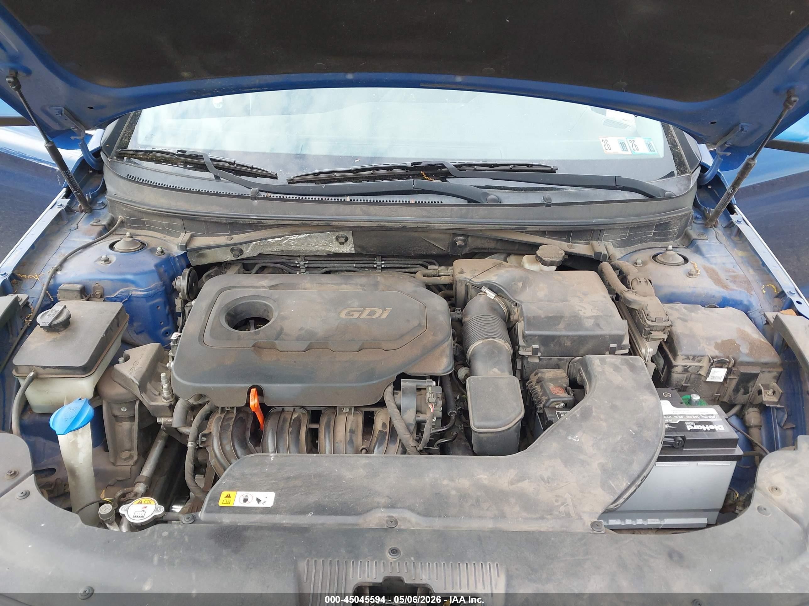 2015 Hyundai Sonata Se Синий vin: 5NPE24AF2FH023303