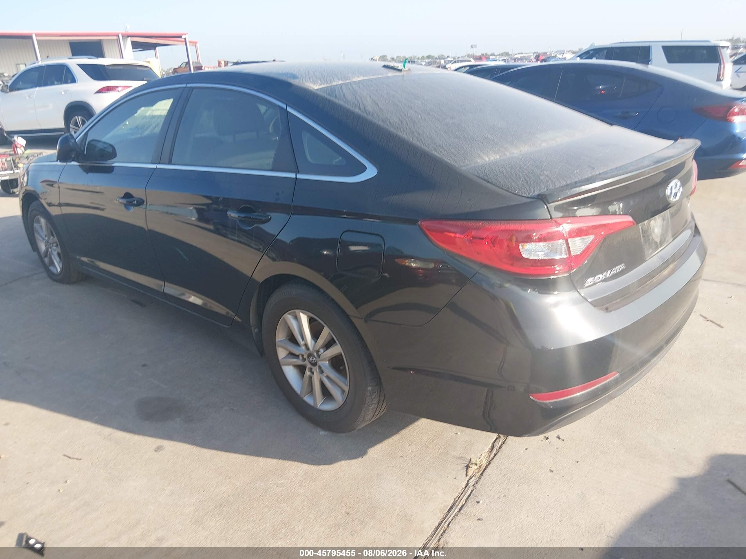 2015 Hyundai Sonata Se Black vin: 5NPE24AF2FH025021